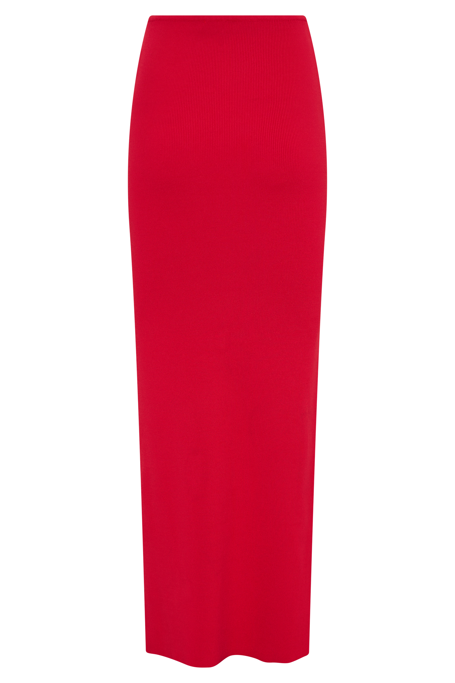 Keaton Fishtail Knit Maxi Skirt - Red #7