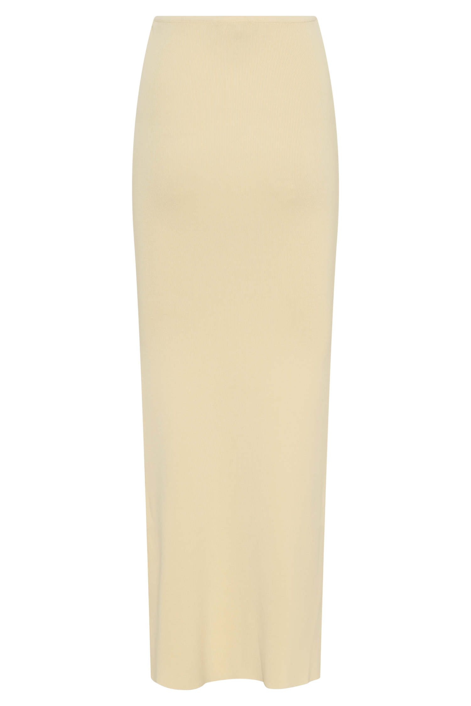 Keaton Fishtail Knit Maxi Skirt - Lemon #7