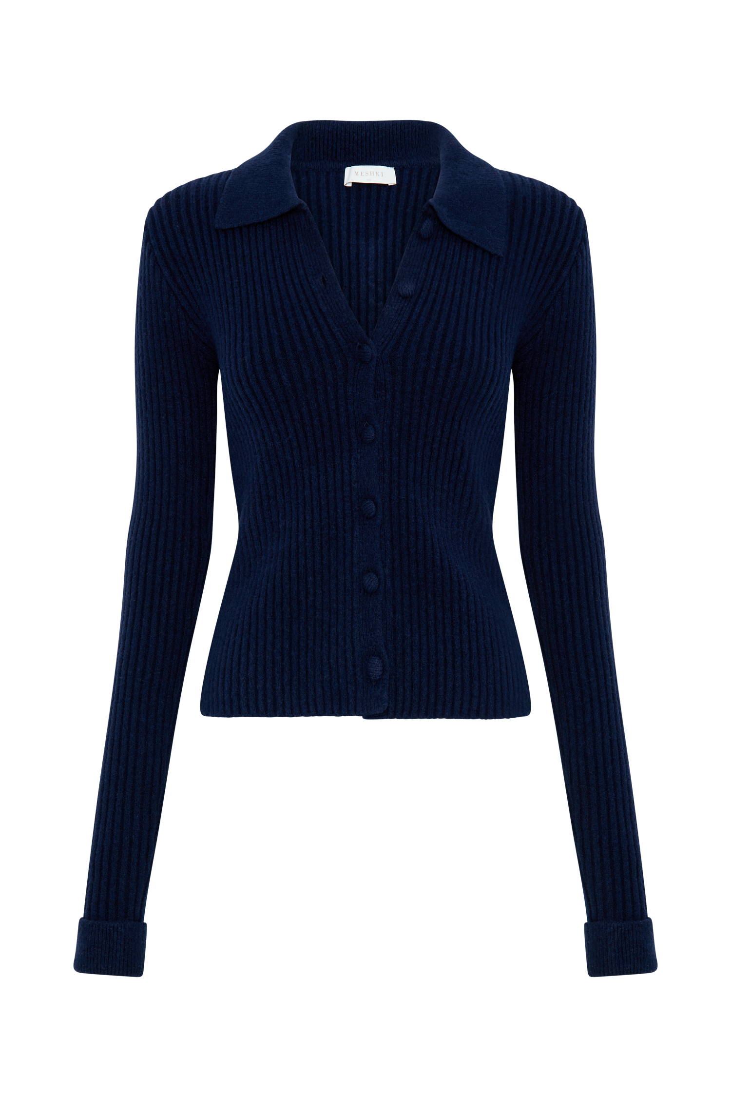Erin Long Sleeve Button Cardigan - Navy #10