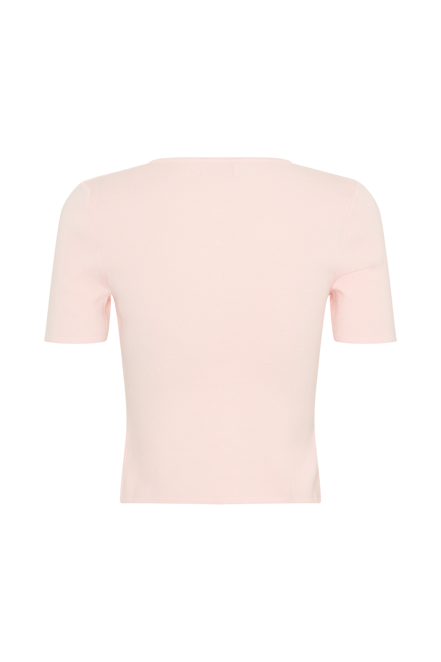 Monroe Embroidered Knit Top - Baby Pink And Ivory #7