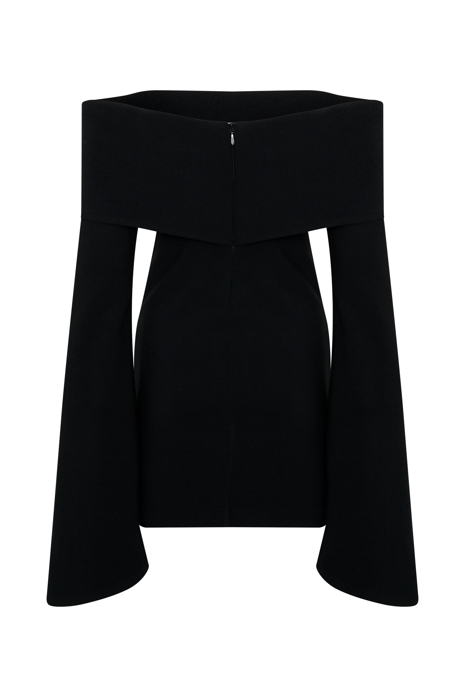 Dominique Off Shoulder Long Sleeve Mini Dress - Black #7