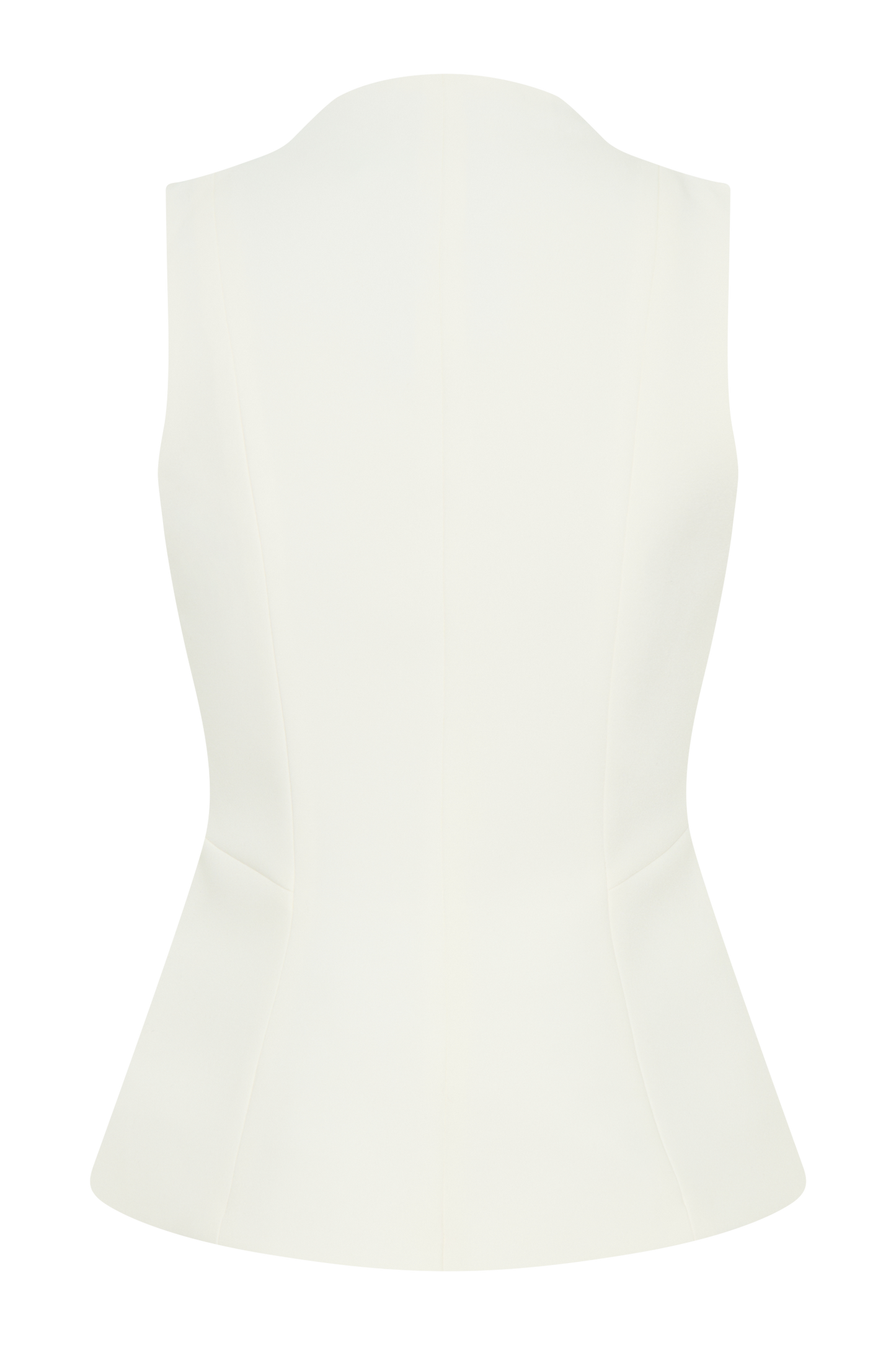 Melinda Structured Vest Top - Ivory