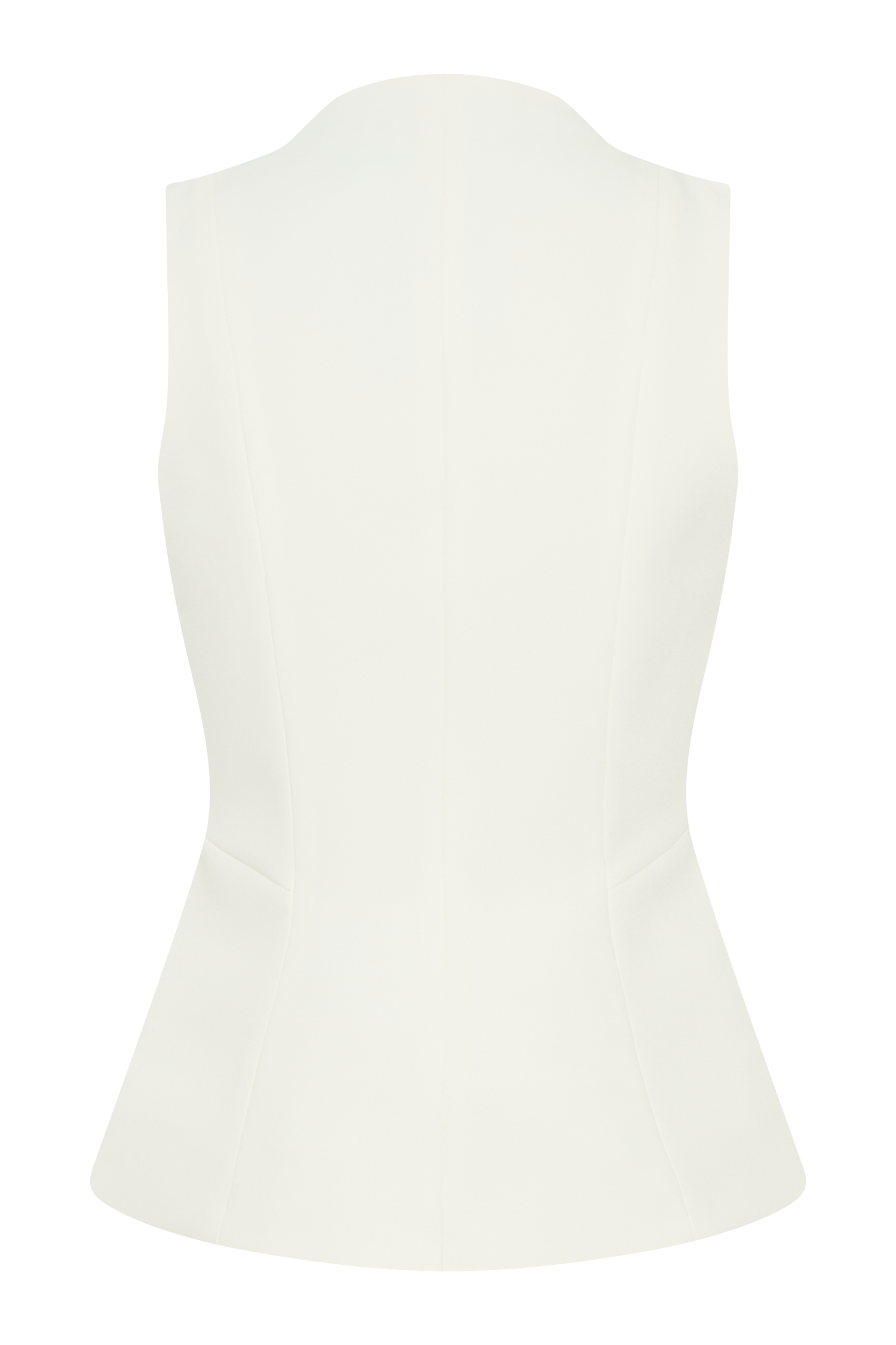 Melinda Structured Vest Top - Ivory #8