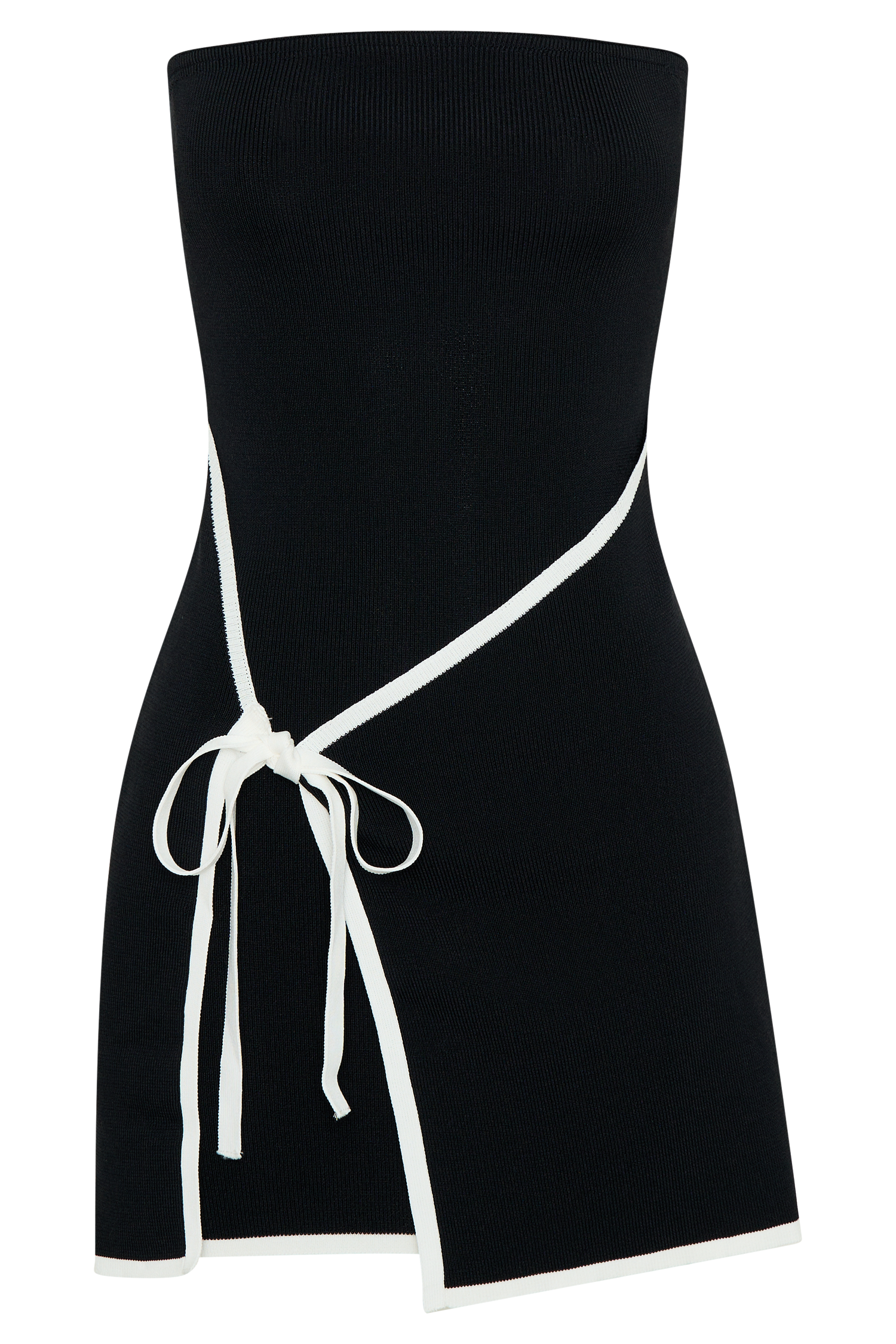 Rian Strapless Knit Mini Dress - Black #7