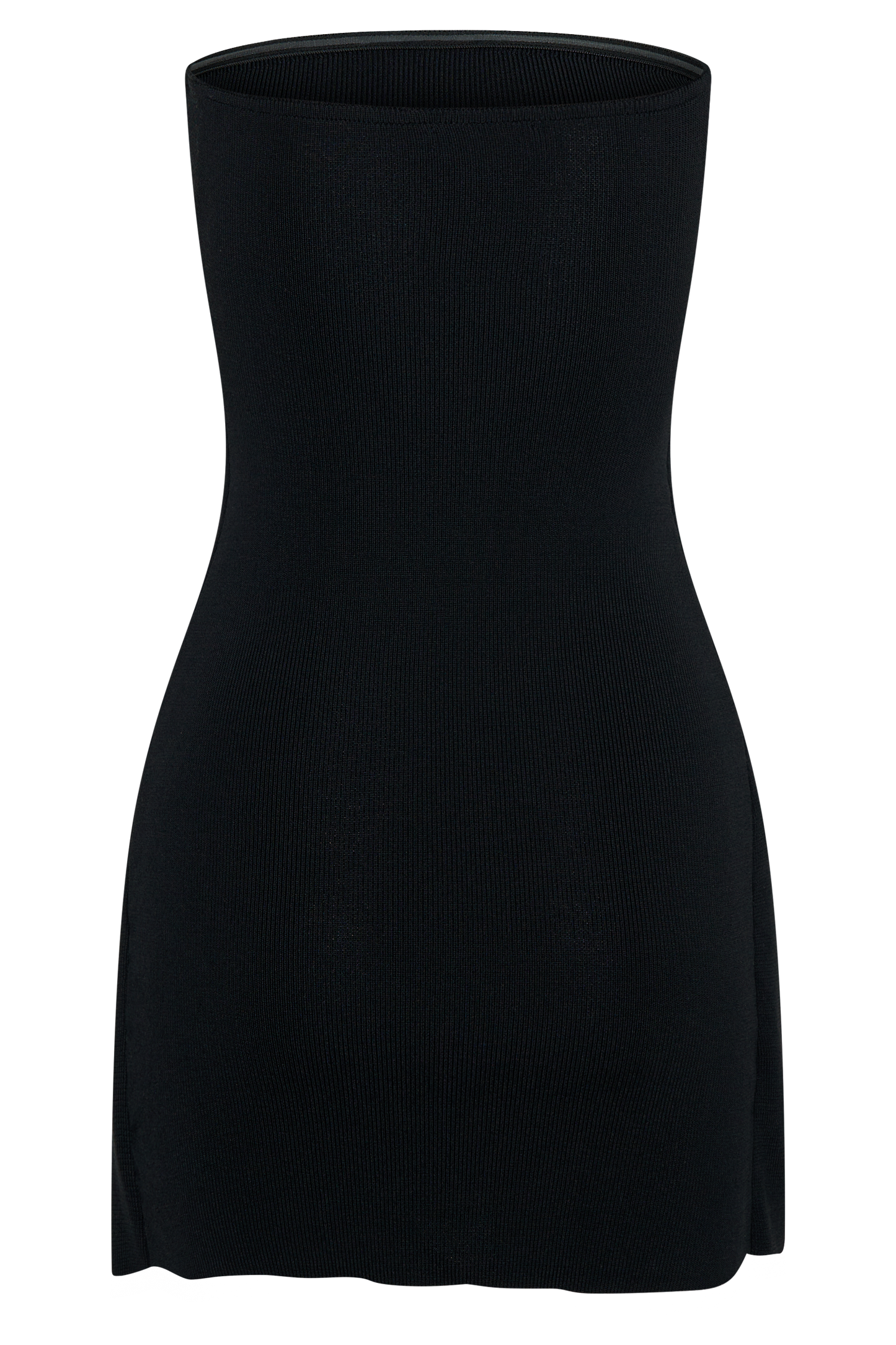 Rian Strapless Knit Mini Dress - Black