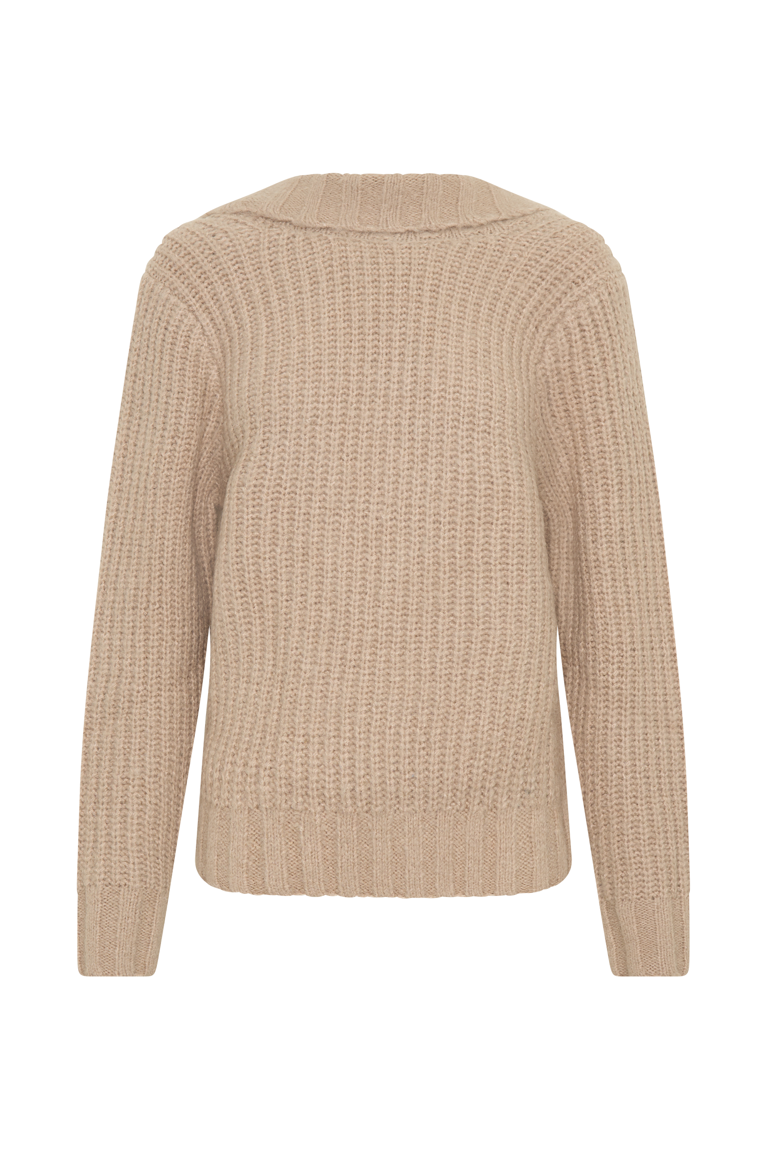 Candice Oversized Low Back Knit Jumper - Stone Marle #10
