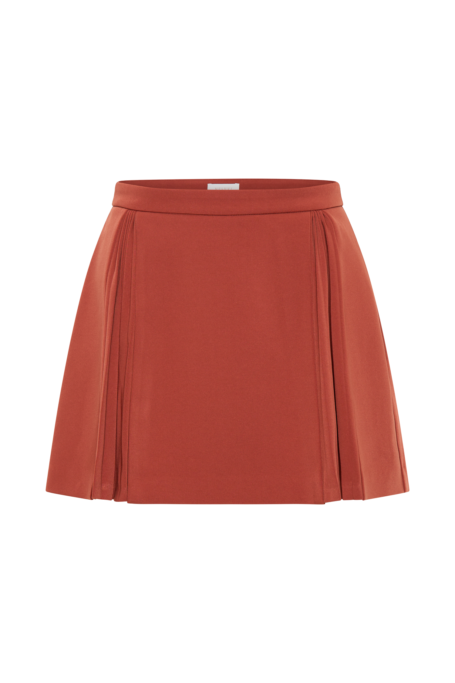 Melinda Mini Skirt With Pleats - Chilli #9