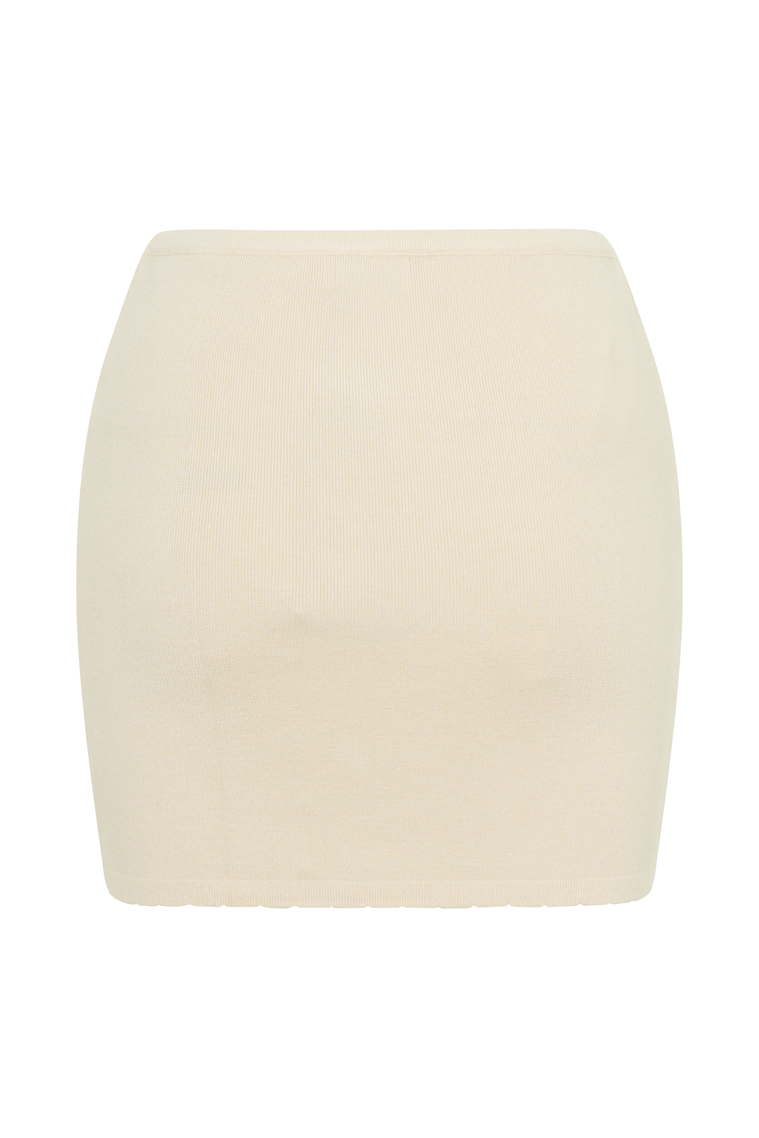 Monroe Embroidered Knit Mini Skirt - Cream And Ivory #8