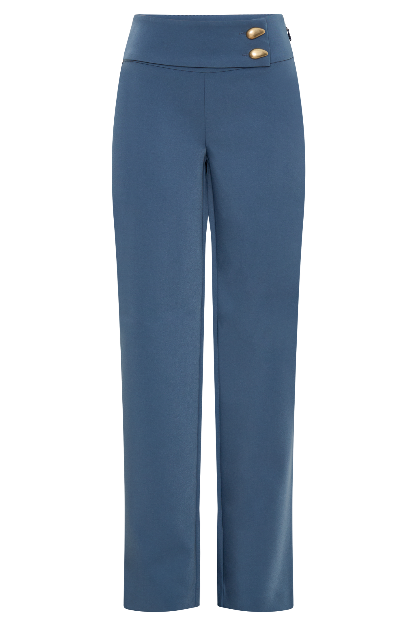 Lindie Straight Leg Suiting Pants - Steel