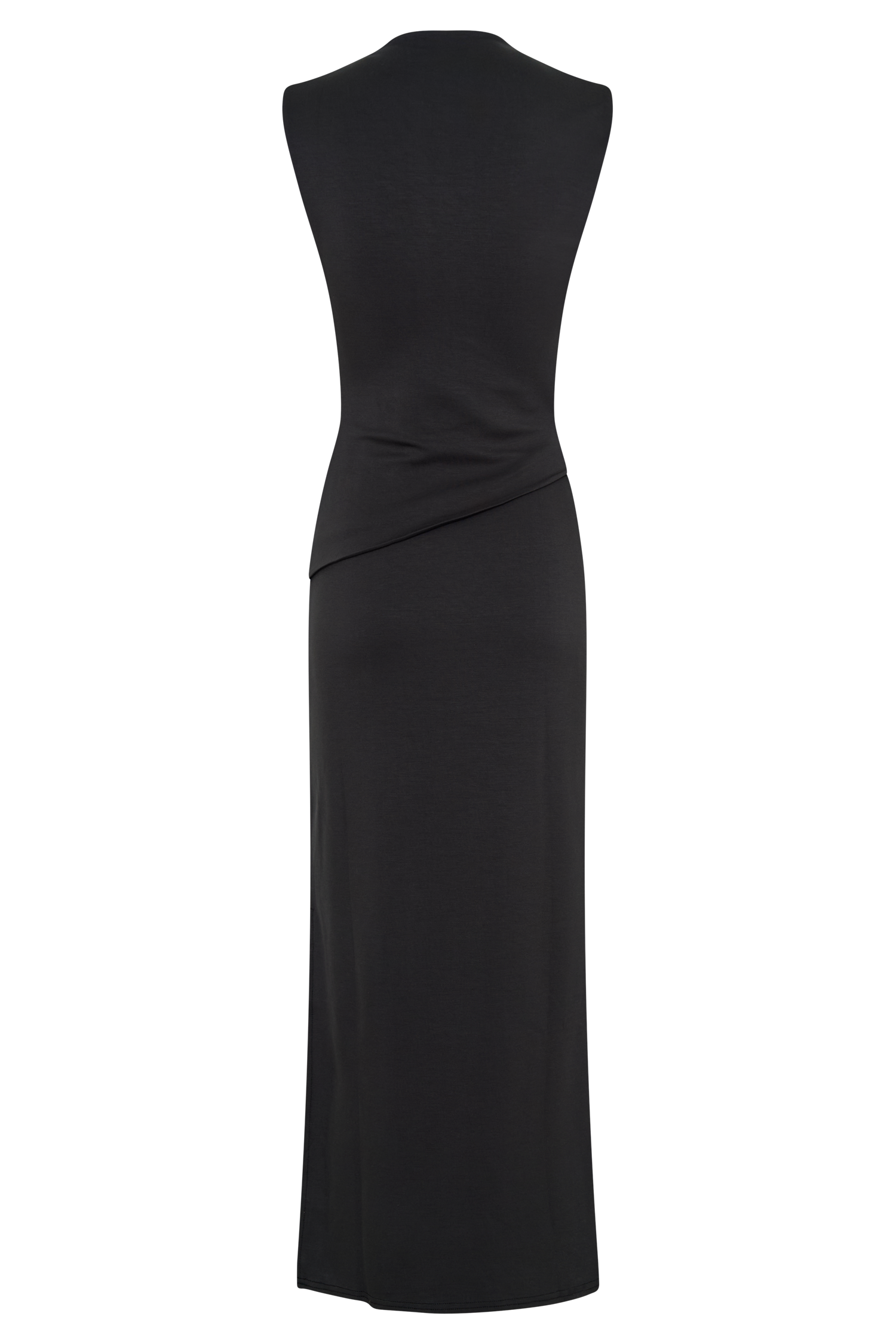 Lorelei Crepe Twist Midi Dress - Dark Charcoal #8