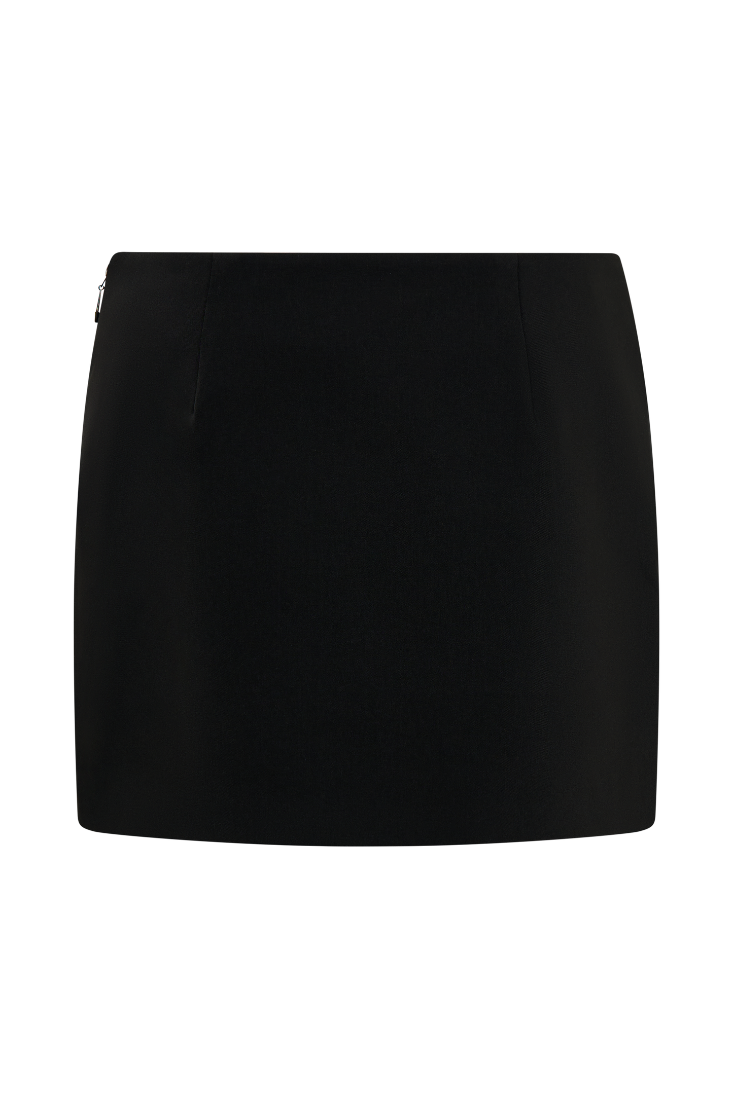 Aisha Suiting Mini Skirt - Black