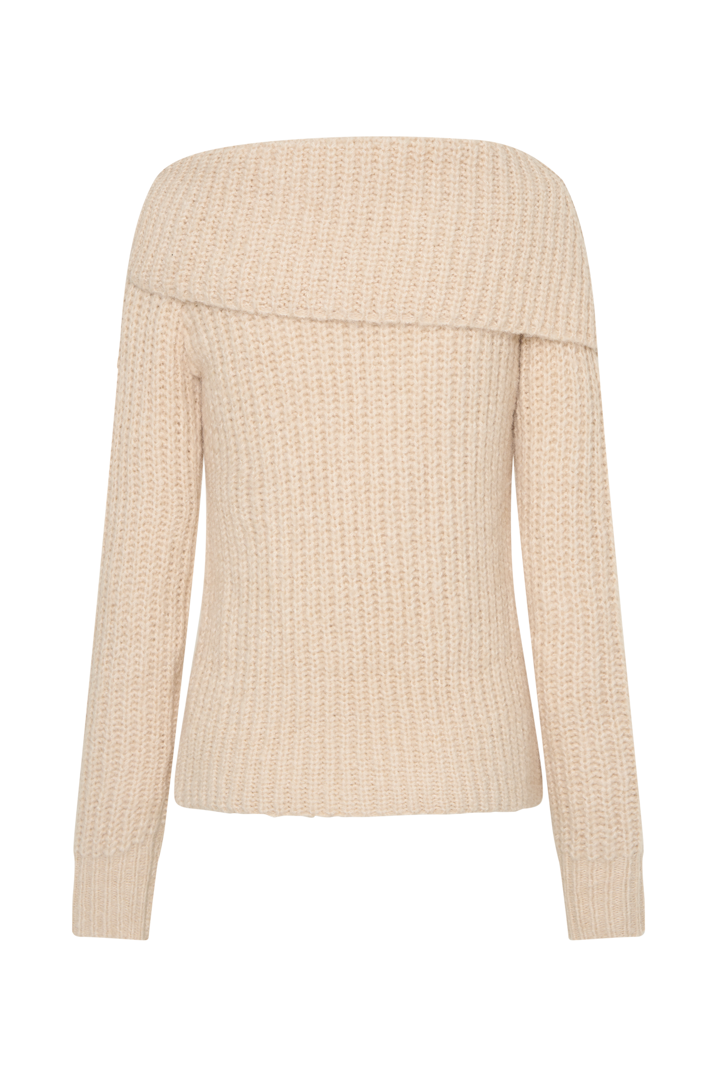 Alicia Off Shoulder Knit Top - Cream