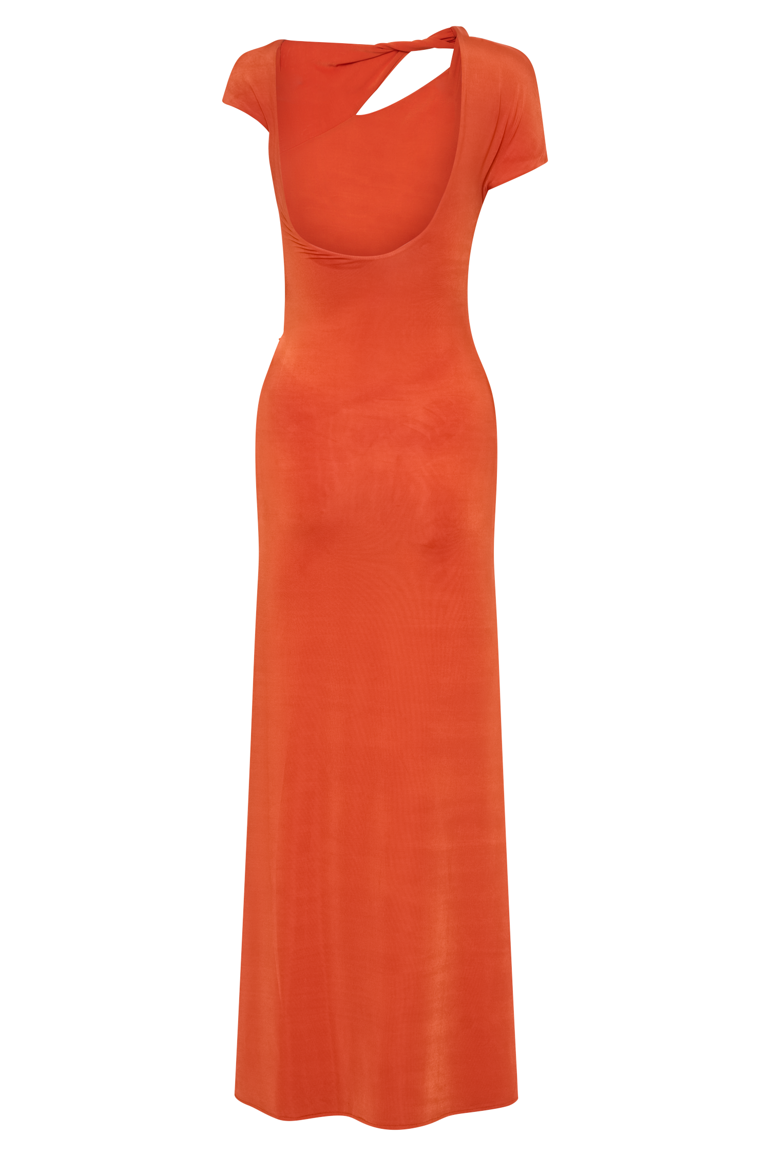 Kaida Slinky Maxi Dress With Hardware - Burnt Orange | MESHKI UK Kaida Slinky Maxi Dress With Hardware - Burnt Orange | MESHKI UK