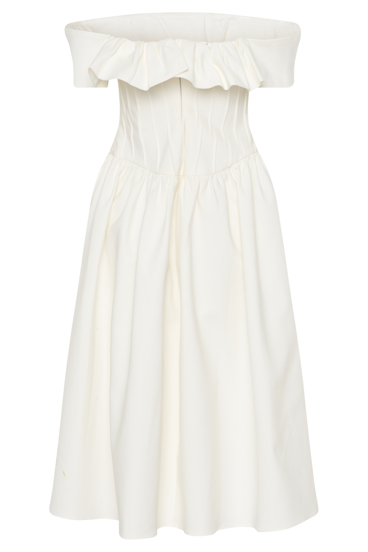 Orla Strapless Cotton Midi Dress - White #7