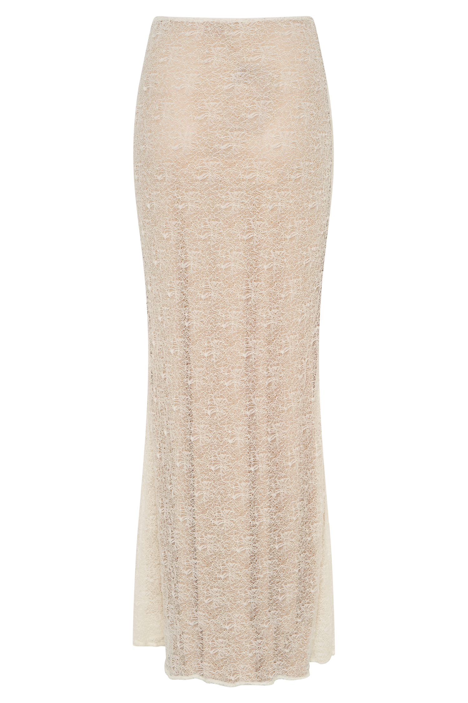Robyn Sheer Lace Maxi Skirt - Ivory #8