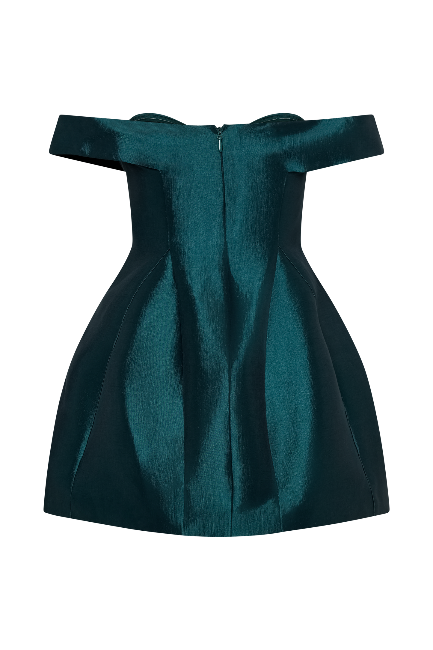 Diana Off Shoulders Mini Dress - Deep Emerald