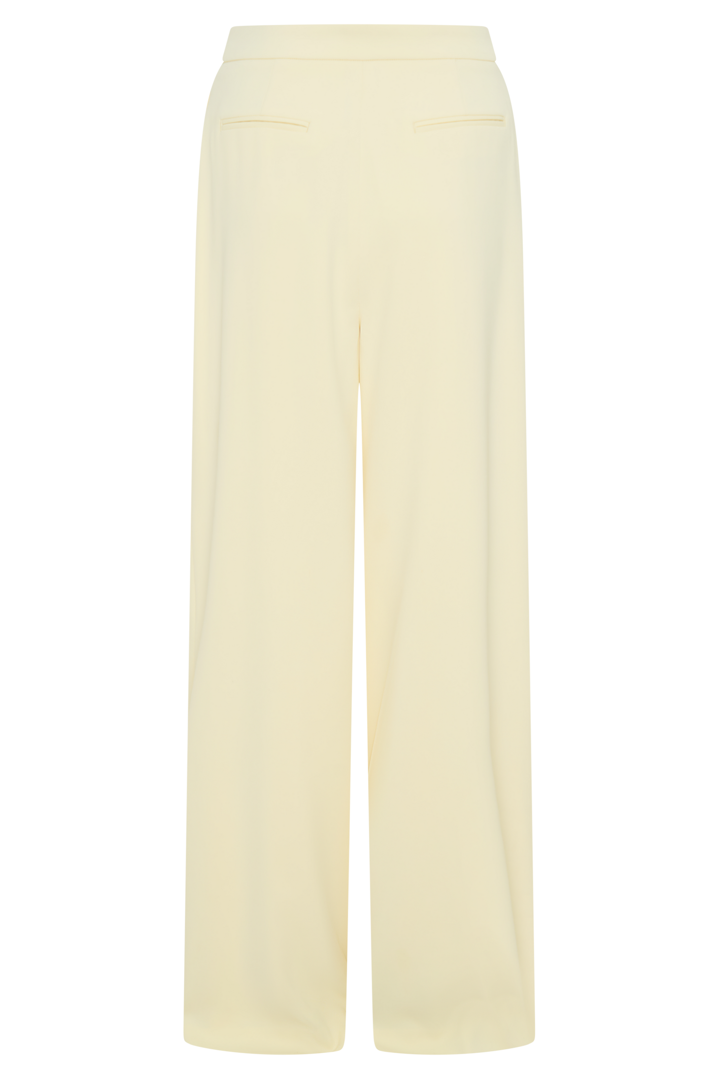 Faith Suiting Wide Leg Pant - Lemon Cream