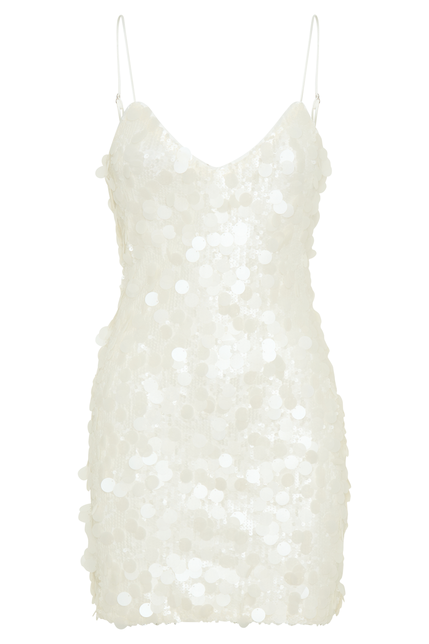 Romilly Sequin Mini Dress - Ivory #10