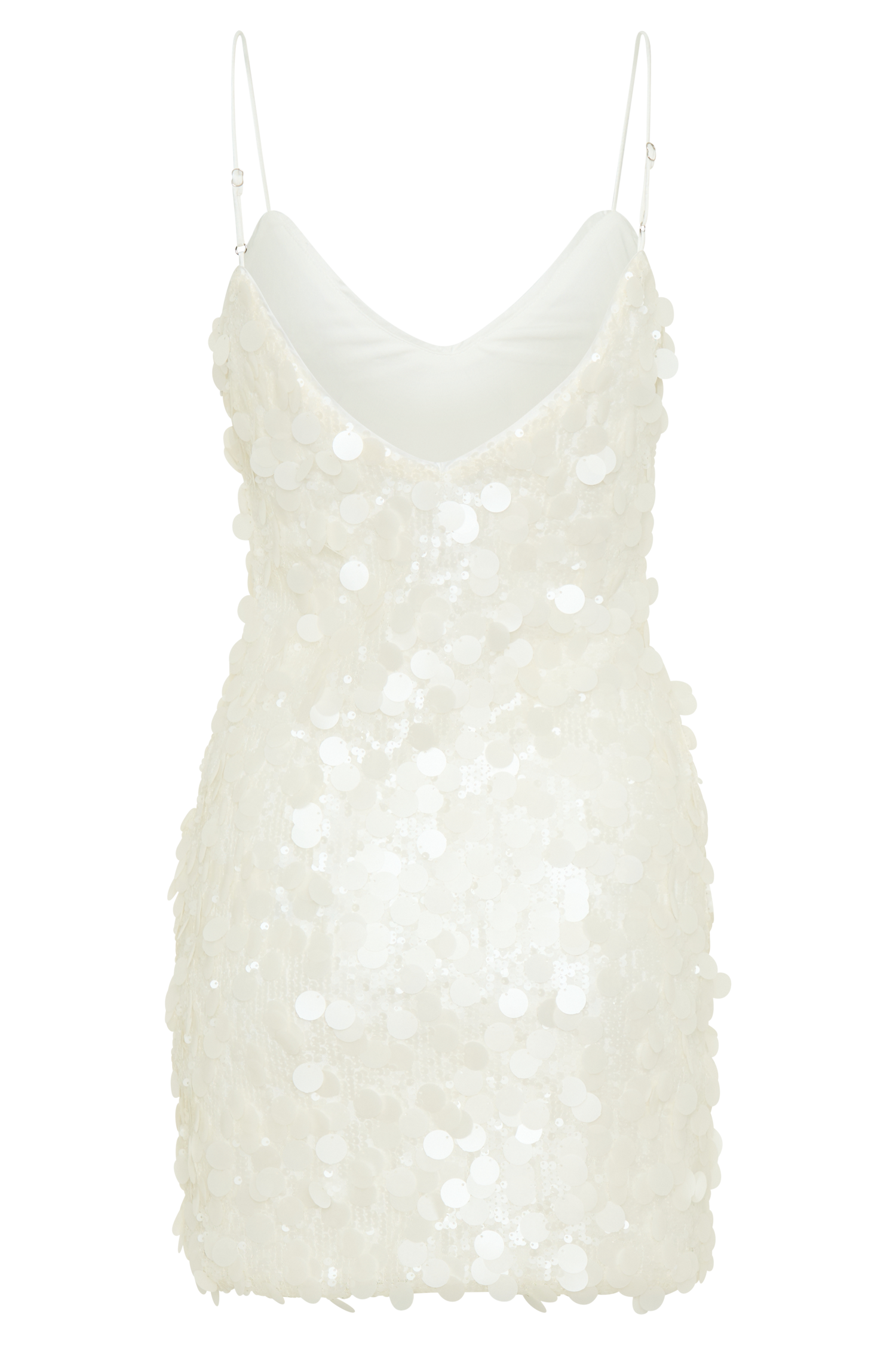 Romilly Sequin Mini Dress - Ivory #9