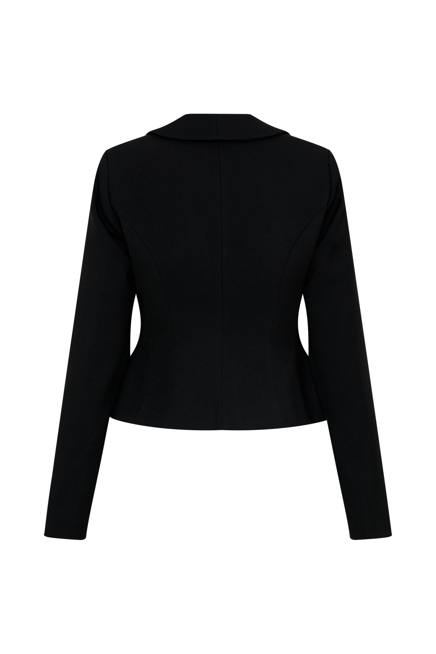 Gracia Suiting Long Sleeve Blazer - Black #7