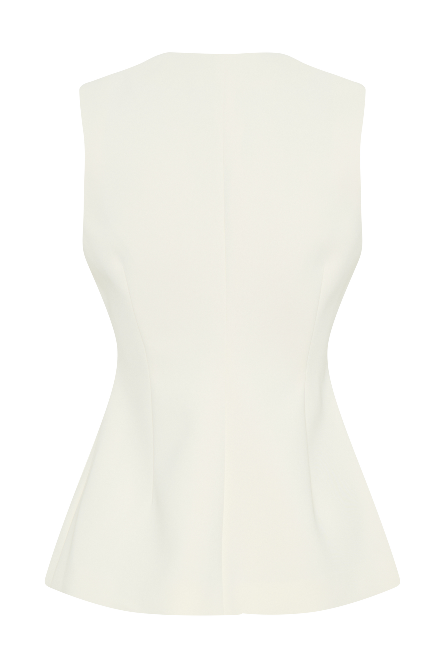 Katelyn Short Sleeve Suiting Top - Ivory