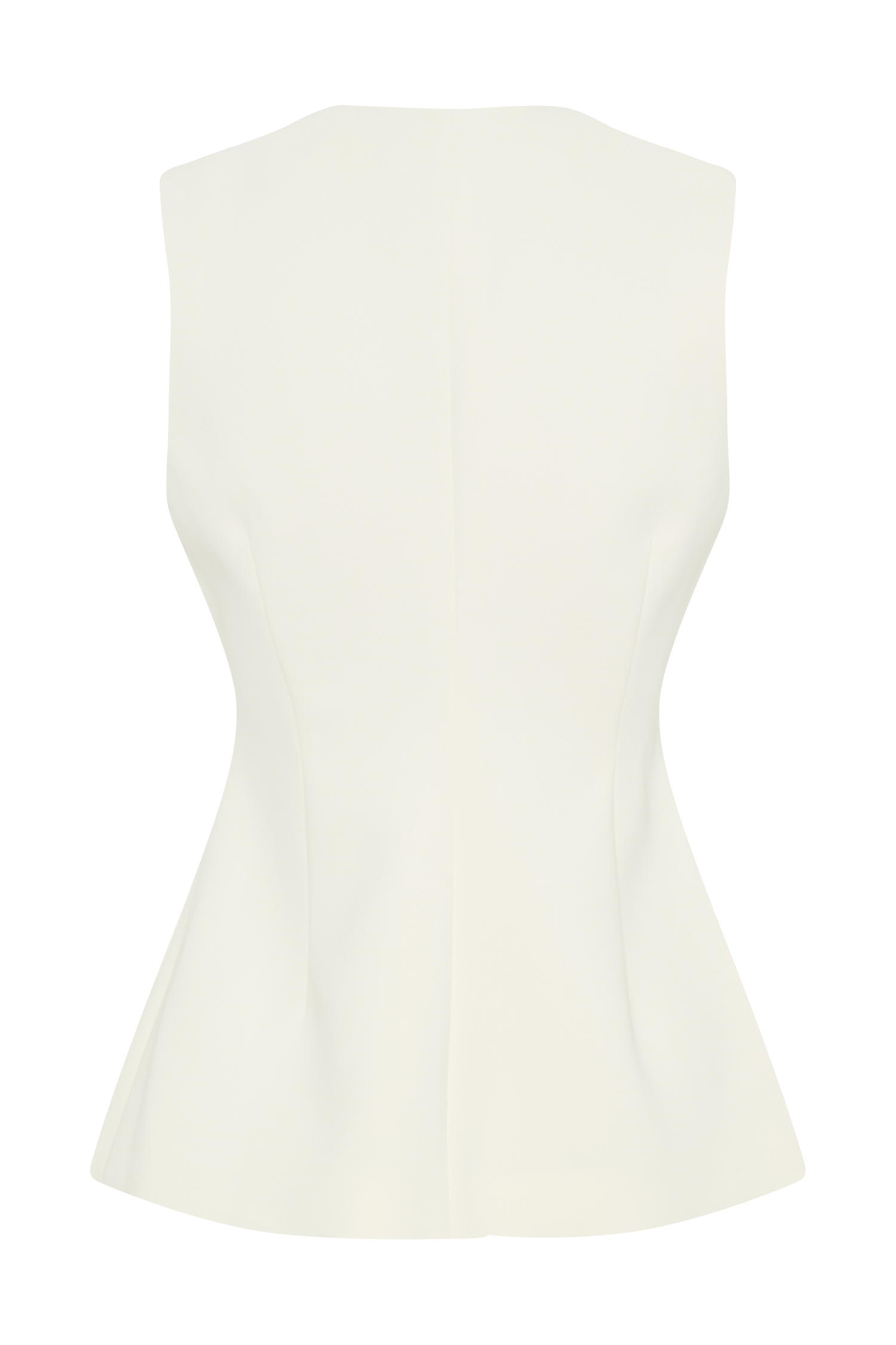 Katelyn Short Sleeve Suiting Top - Ivory #9