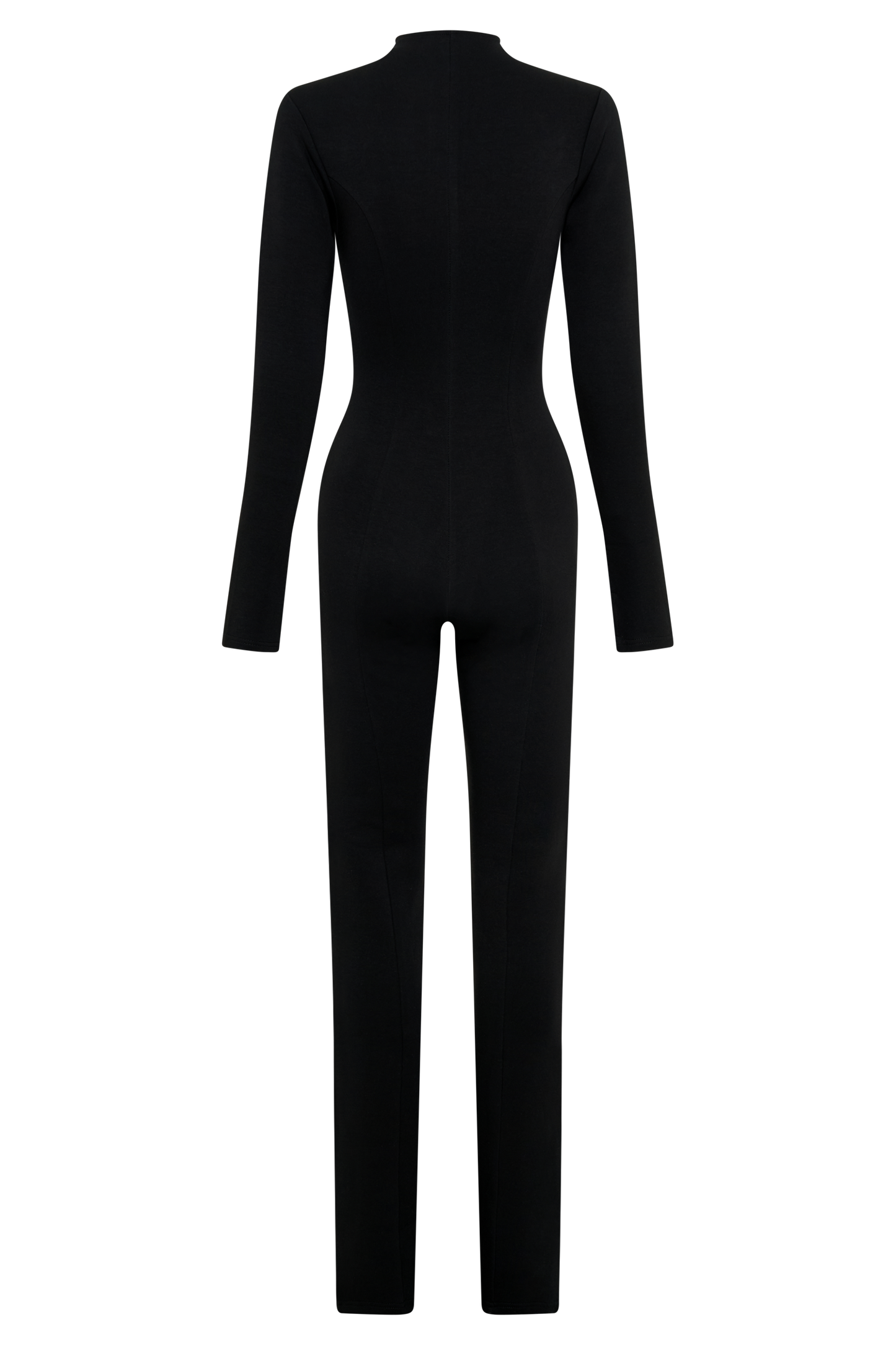 Margaery Scuba Jersey Jumpsuit - Black