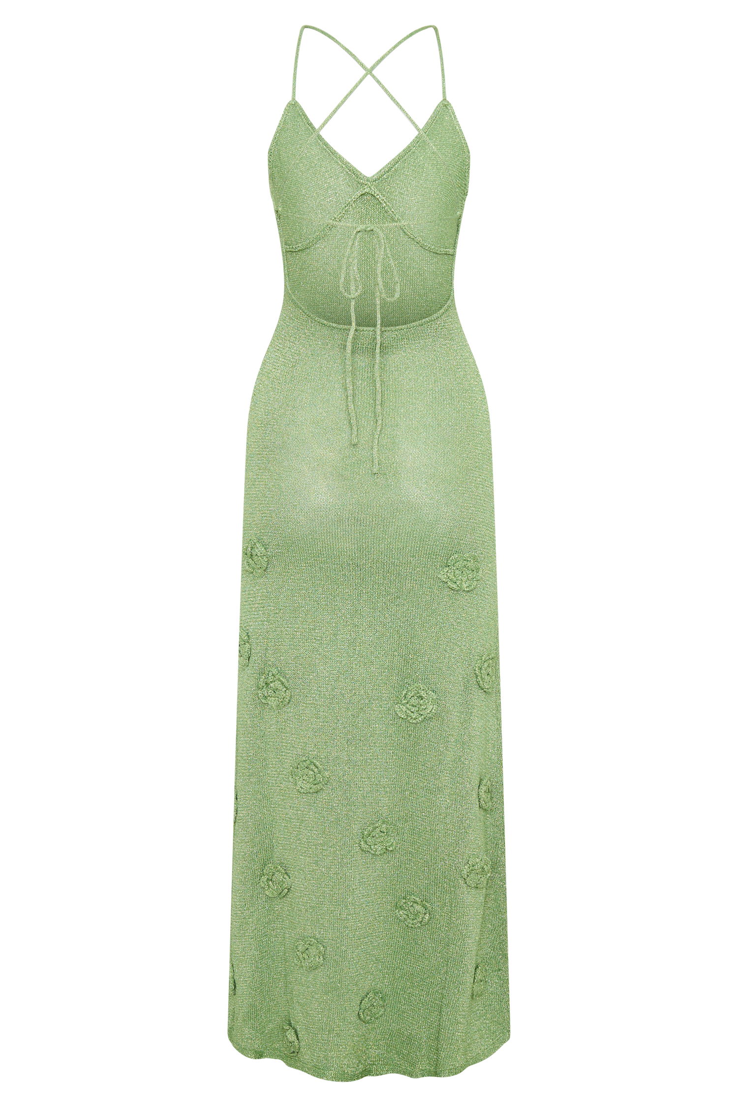 Suki Metallic Knit Maxi Dress - Pastel Green #8