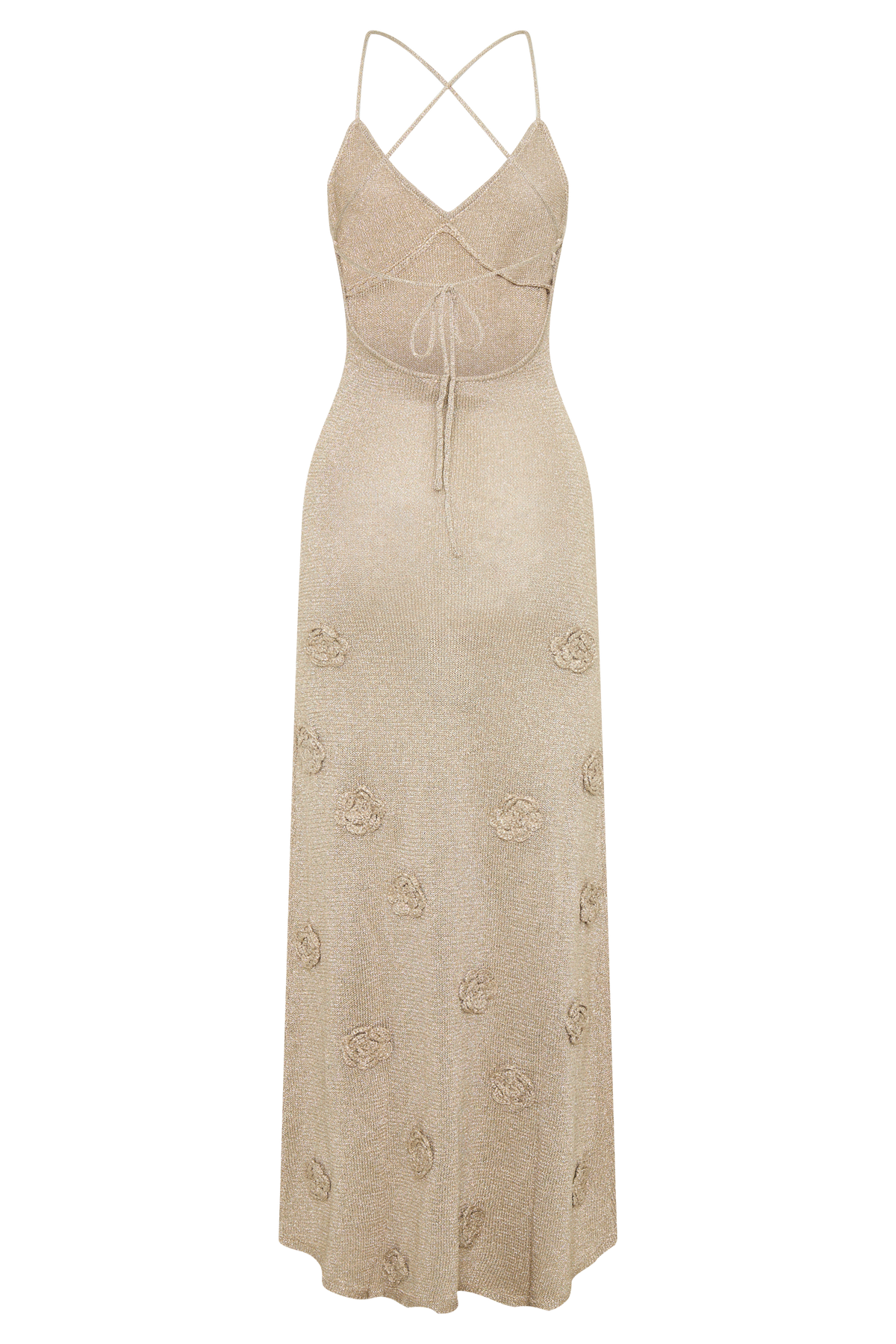 Suki Metallic Knit Maxi Dress - Gold #8