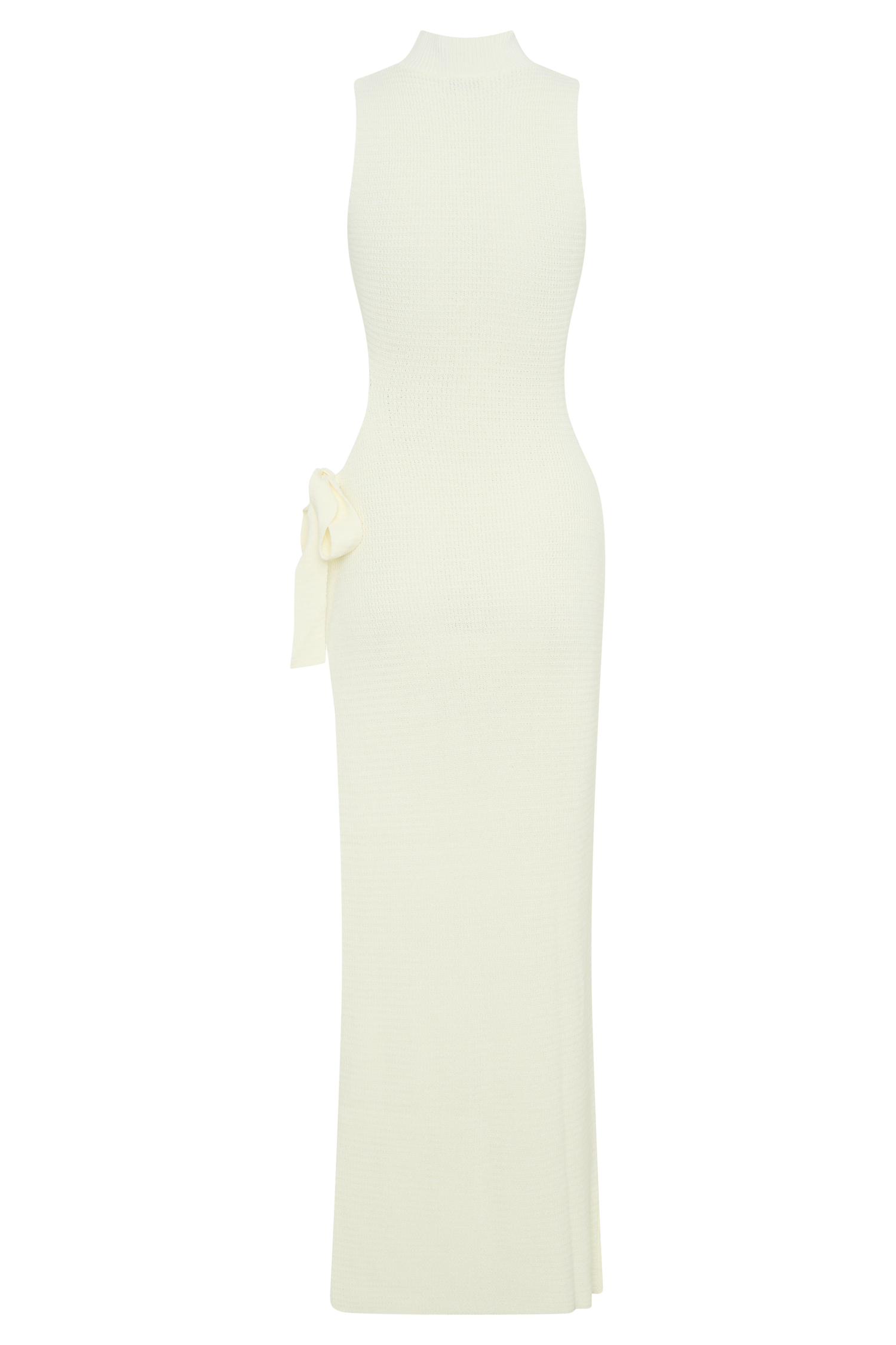 Stephanie Cut Out Knit Maxi Dress - Ivory #6