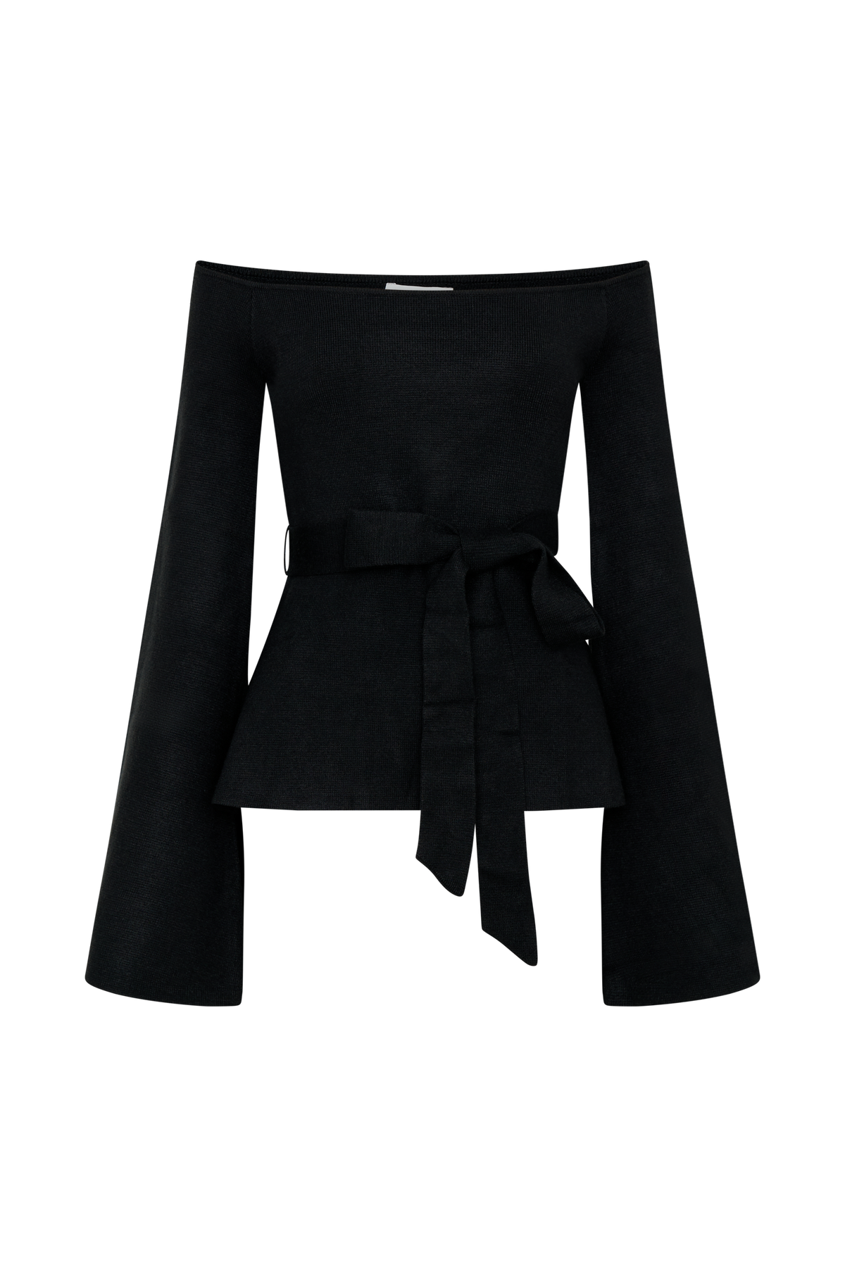 Kyle Off Shoulder Knit Top - Black #8