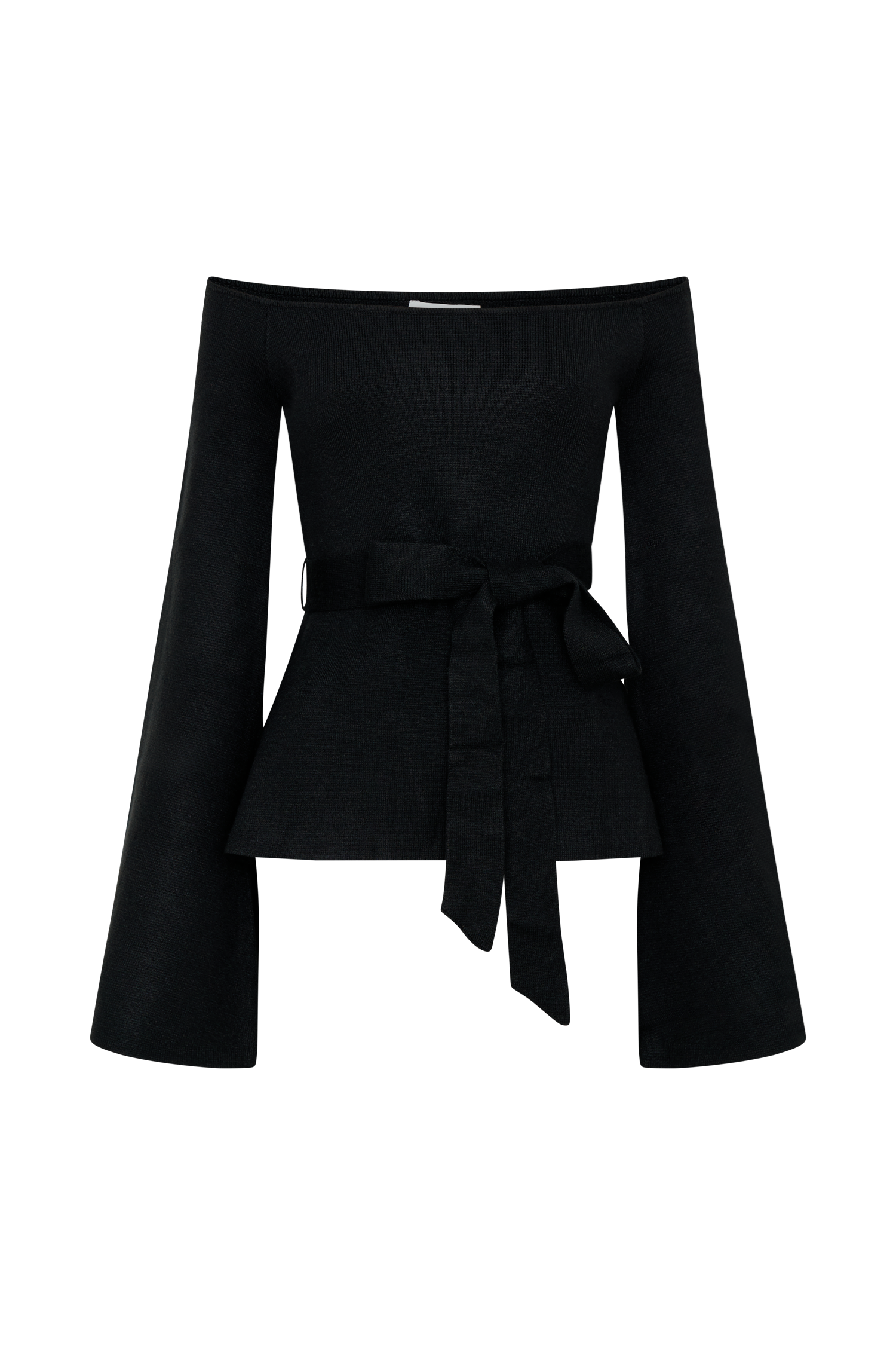 Kyle Off Shoulder Knit Top - Black #8