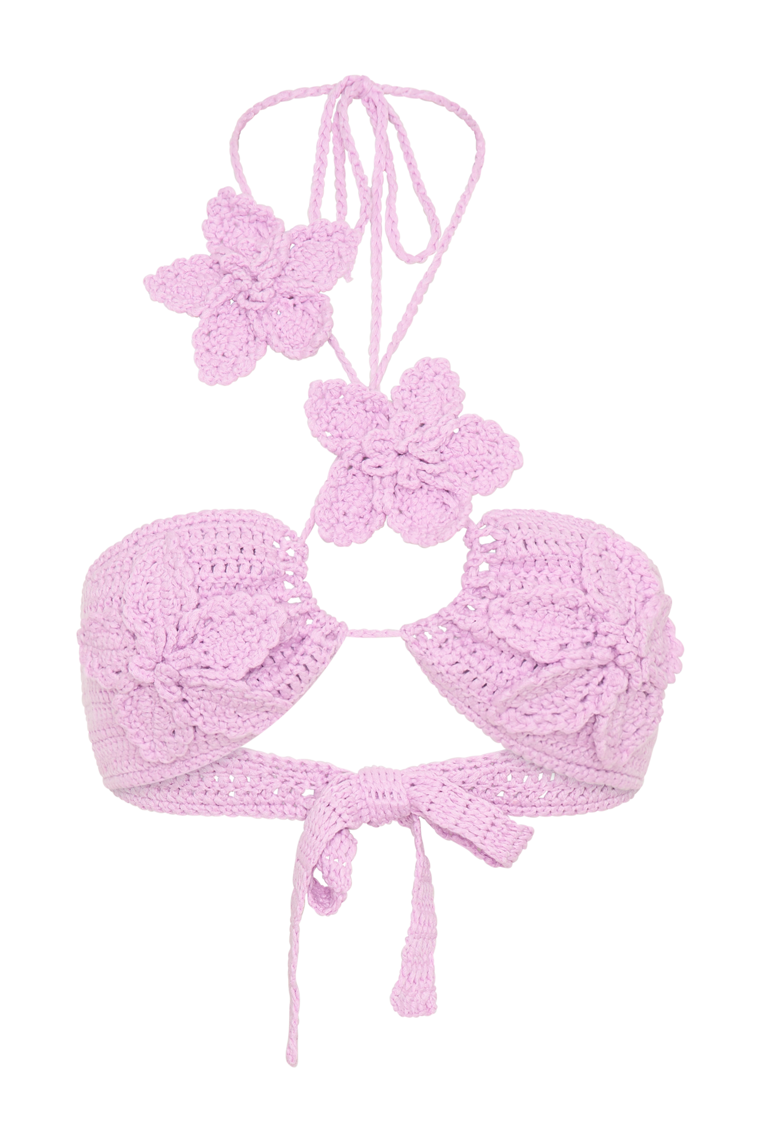 River Floral Crochet Bikini Top - Lilac #10