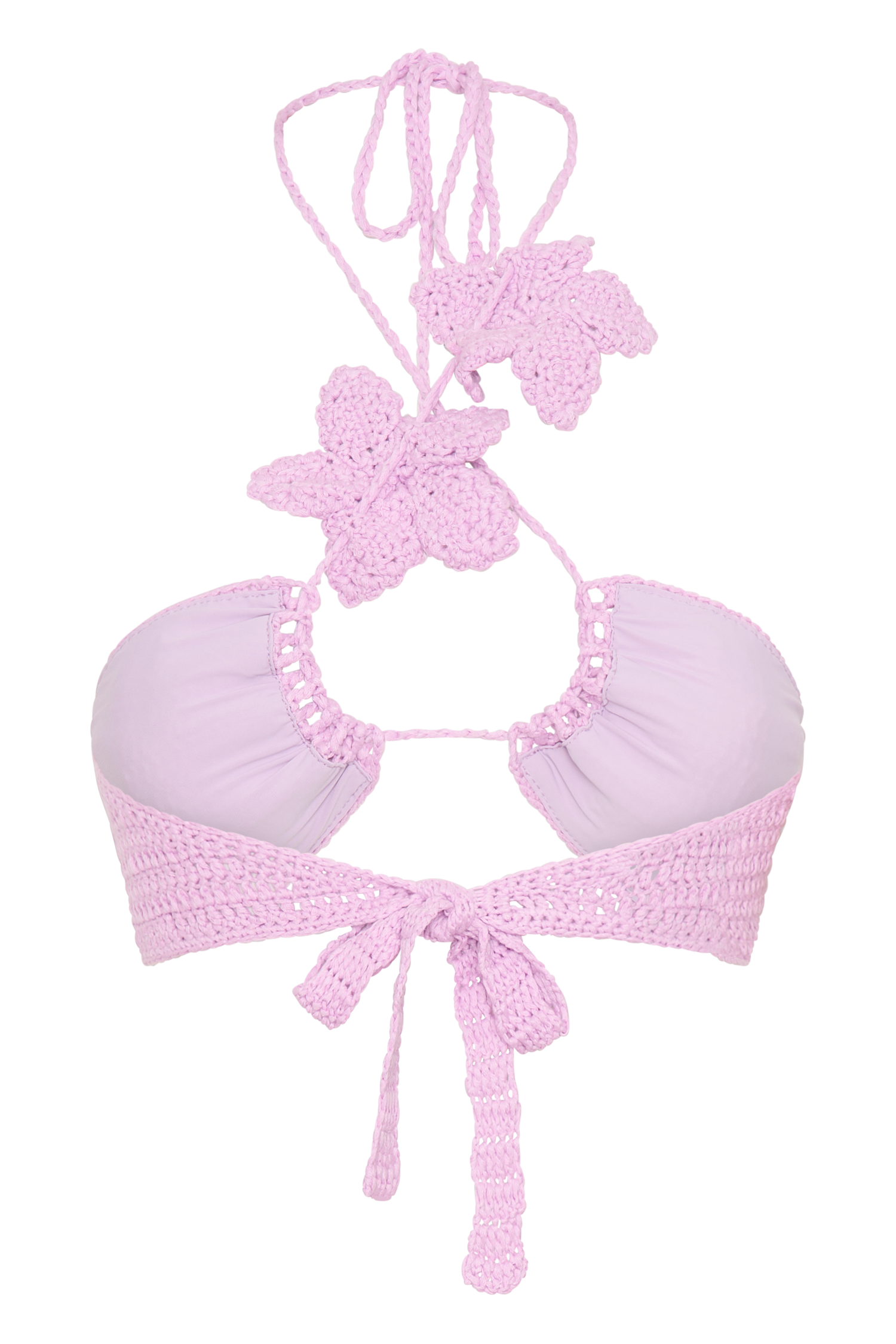 River Floral Crochet Bikini Top - Lilac #9