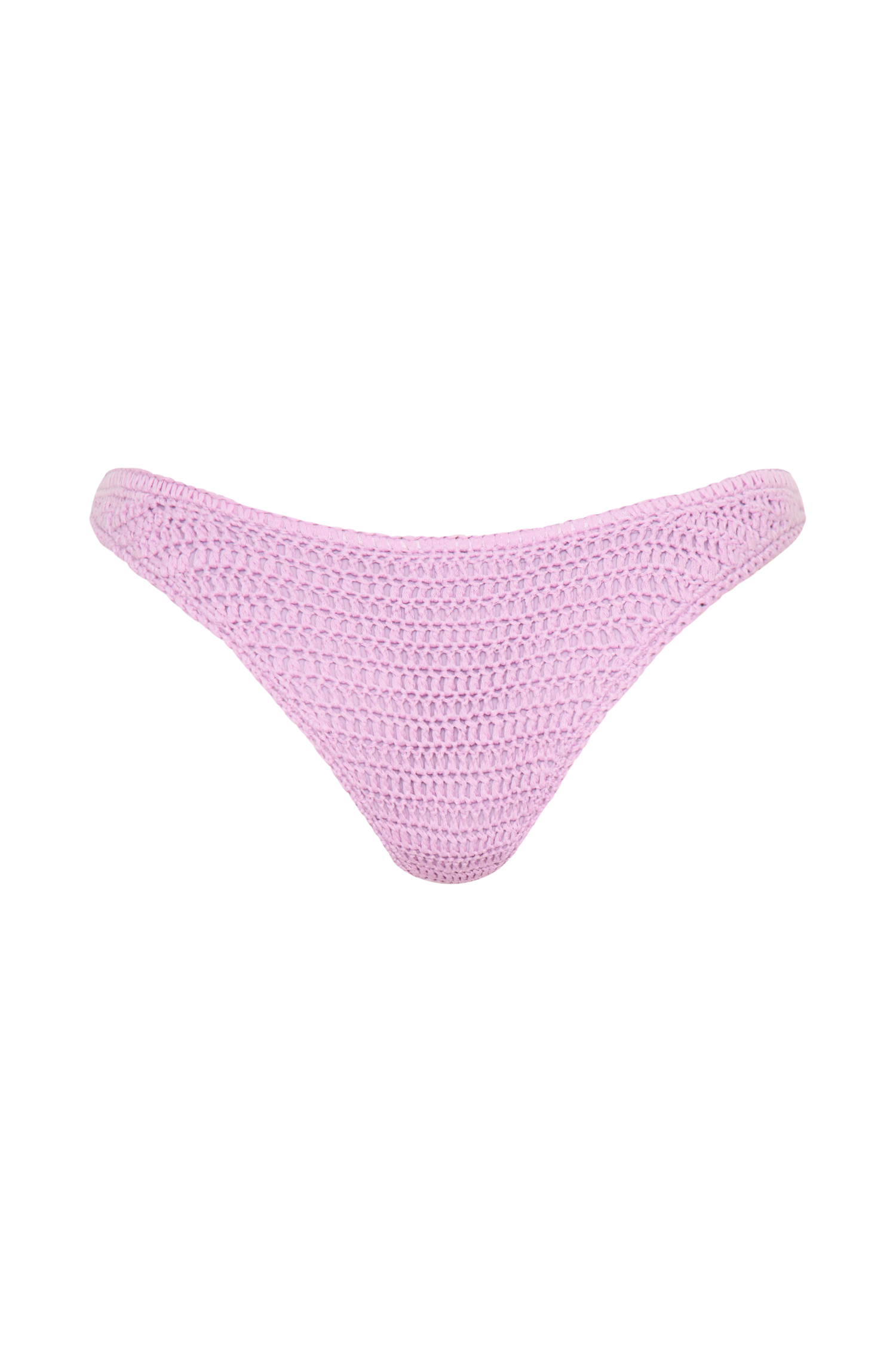 Skye Floral Crochet Tie Up Bikini Bottom - Lilac #11