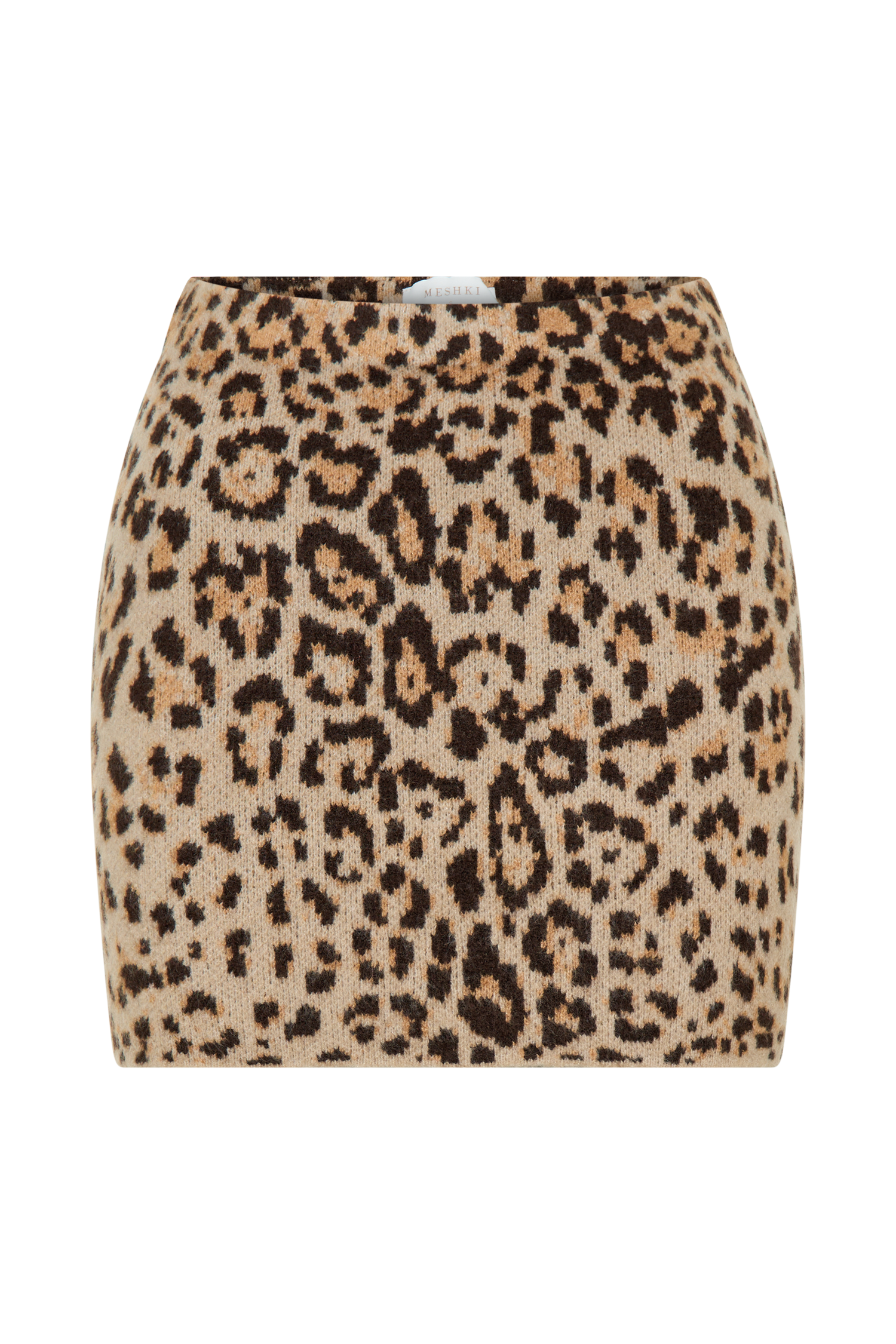 Marissa Knit Mini Skirt - Leopard Print #8