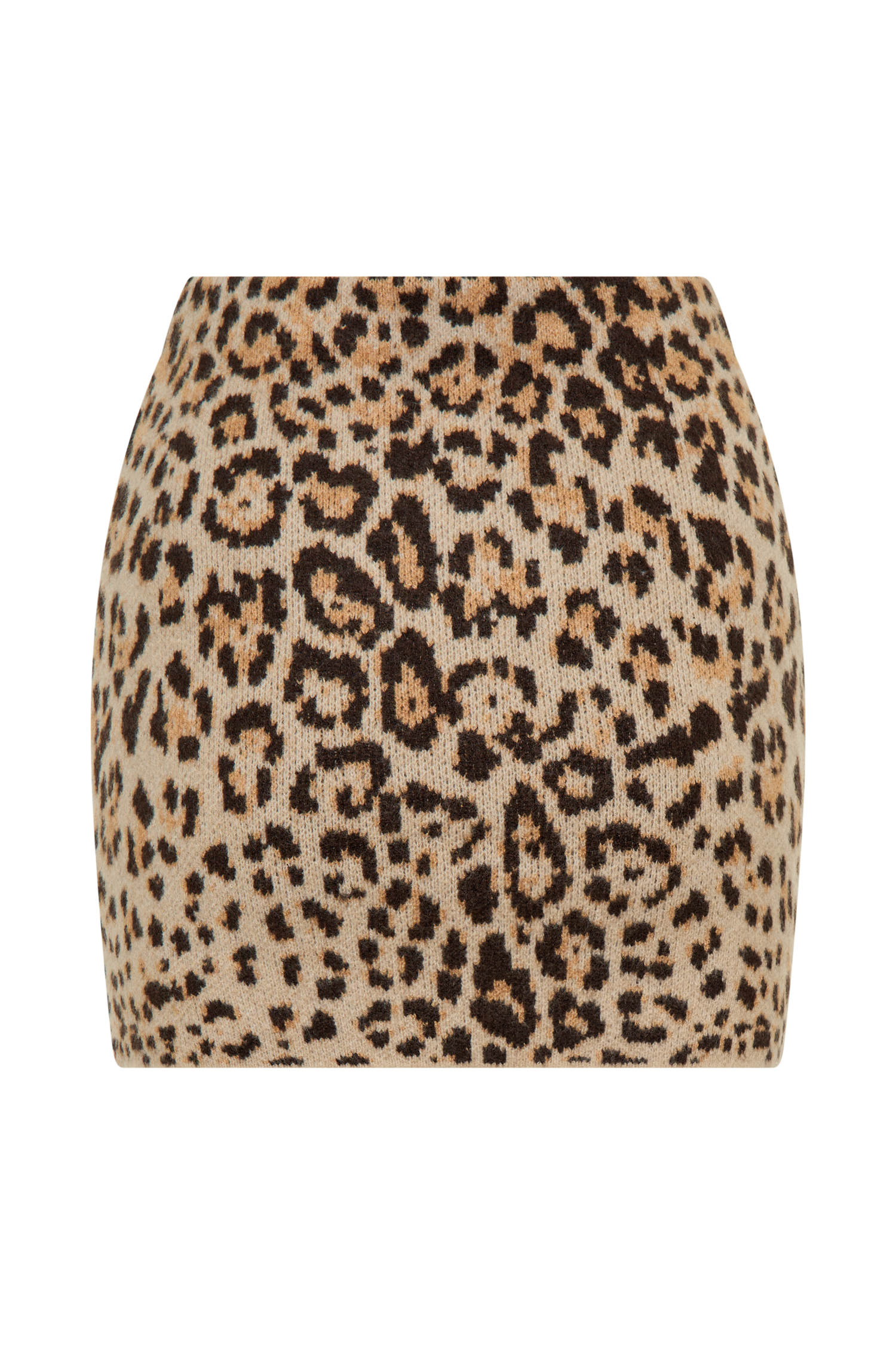 Marissa Knit Mini Skirt - Leopard Print #7