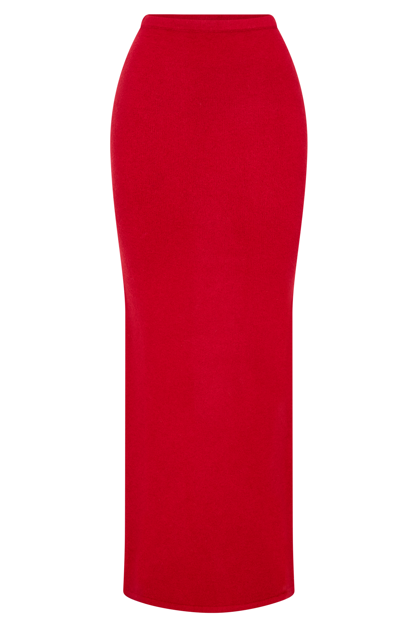 Elise Knit Maxi Skirt - Red