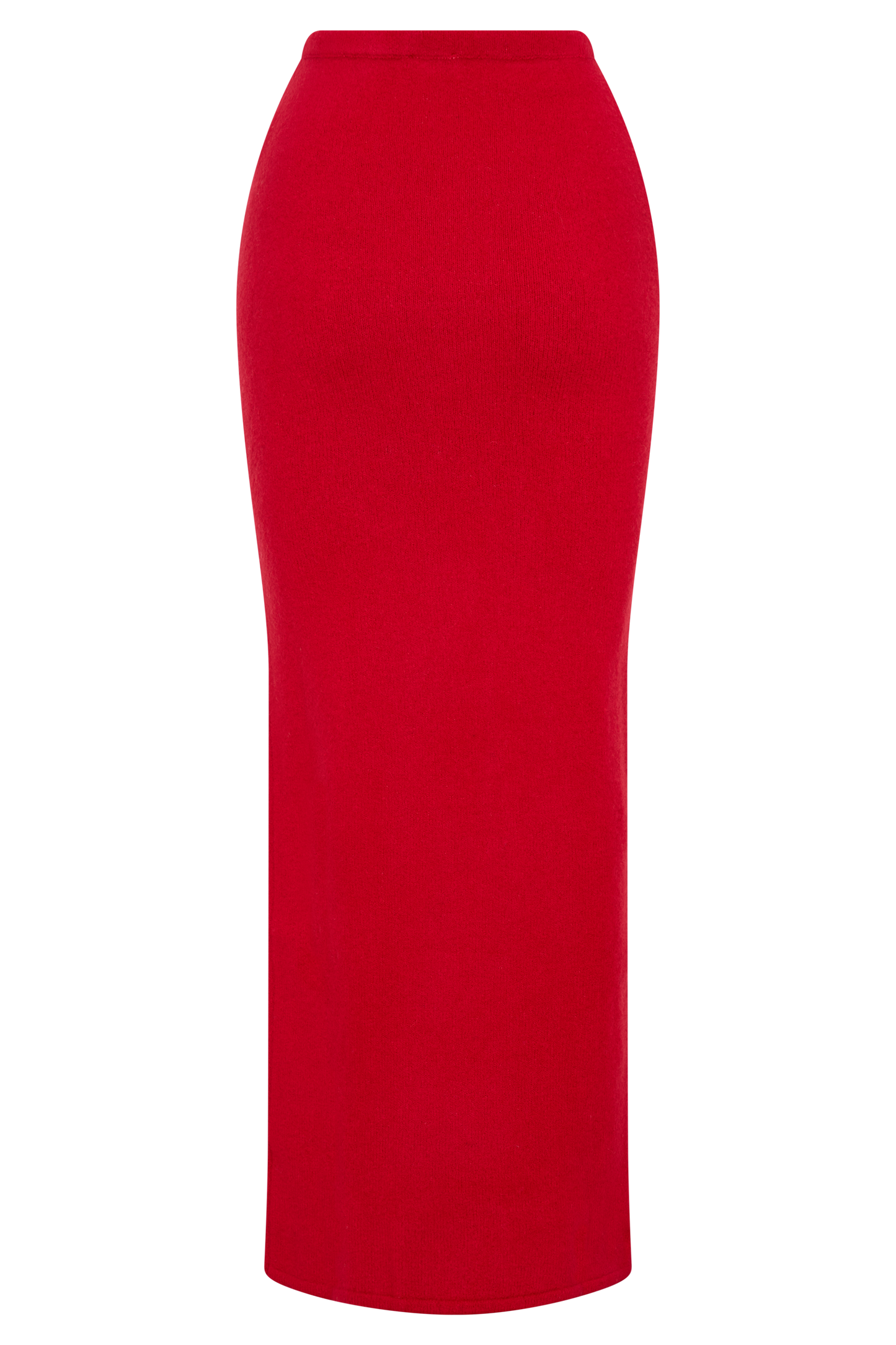 Elise Knit Maxi Skirt - Red