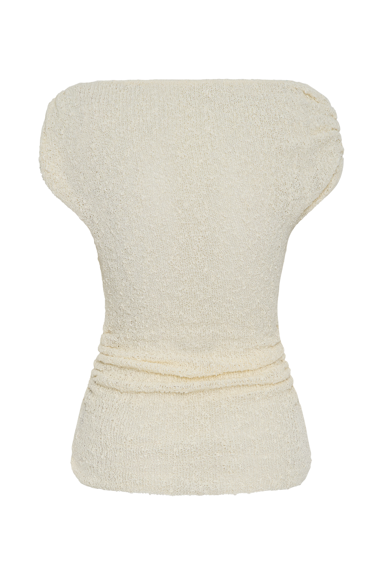 Chloe Off Shoulder Boucle Knit Top - Ivory #8
