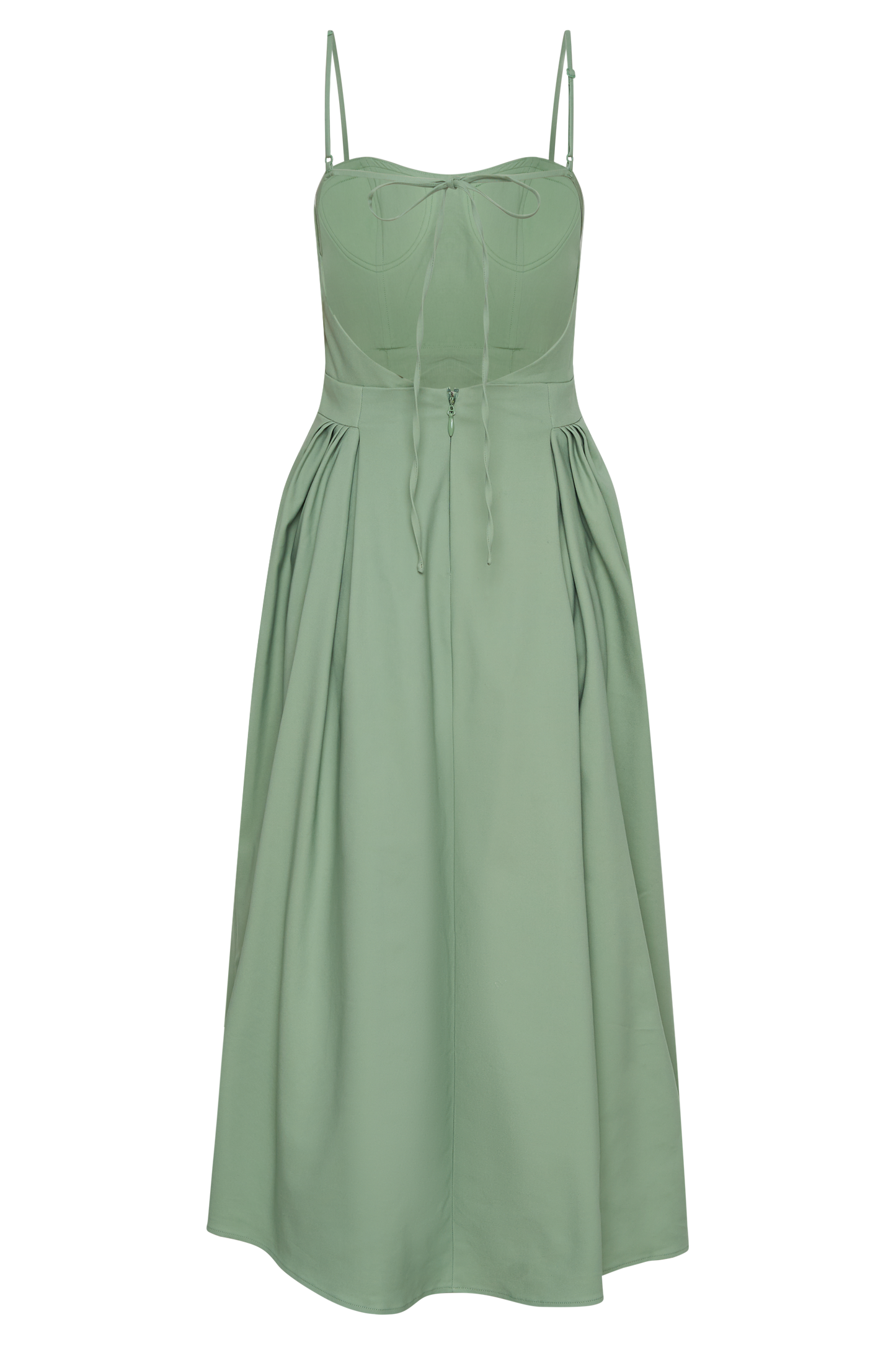 Rebecca Cotton Midi Dress - Basil