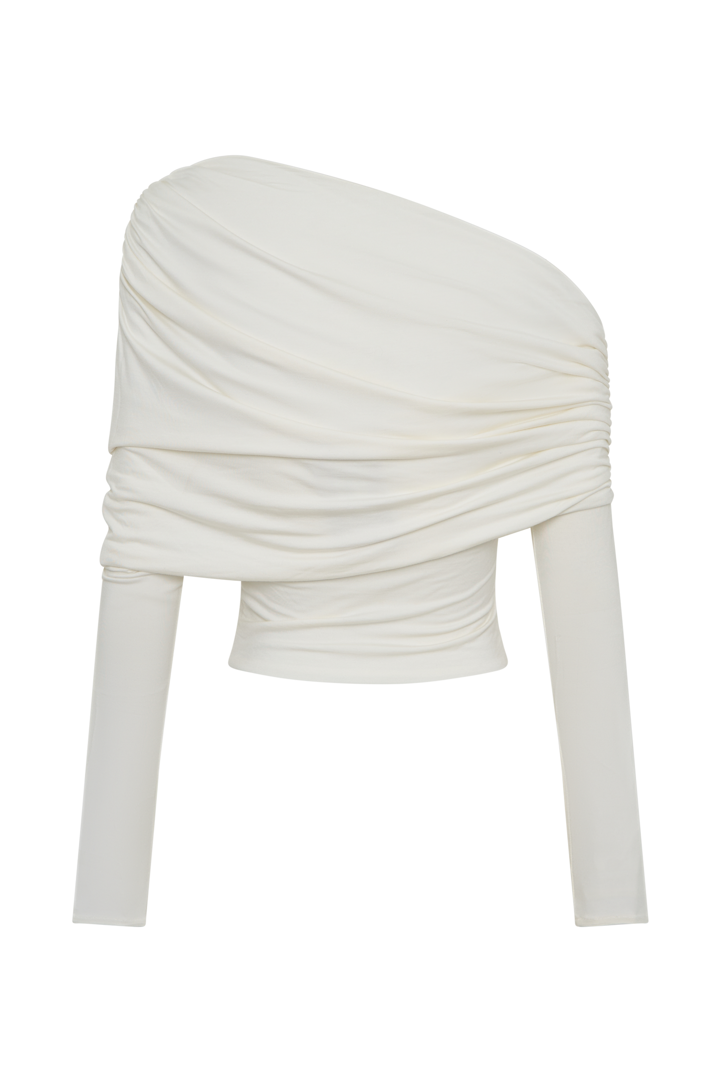 Corinna Modal One Shoulder Top - Ivory