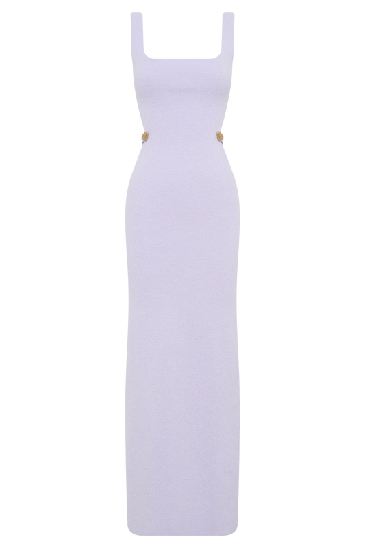 Alysanne Cut Out Knit Maxi Dress - Lilac