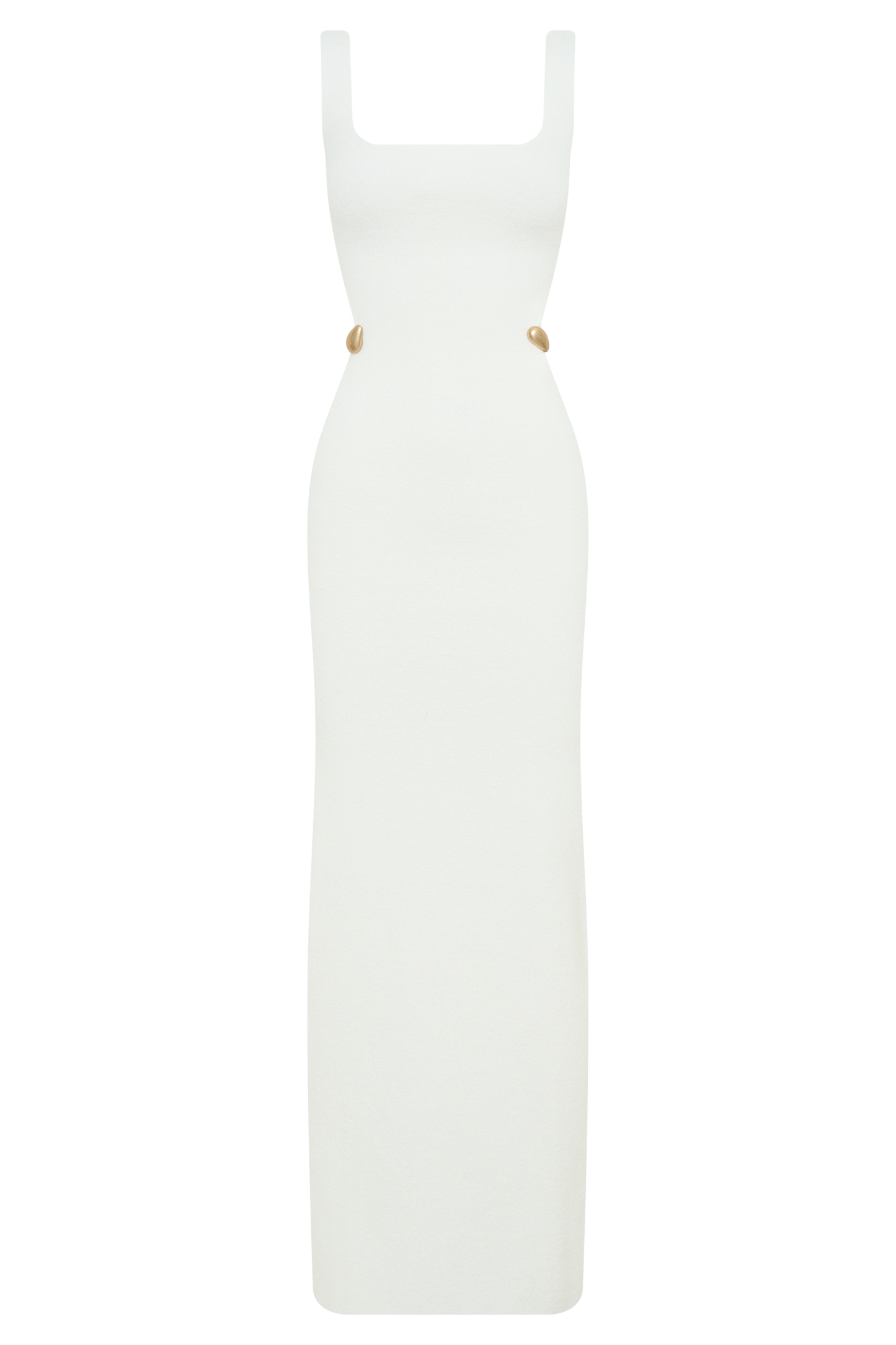 Alysanne Cut Out Knit Maxi Dress - White