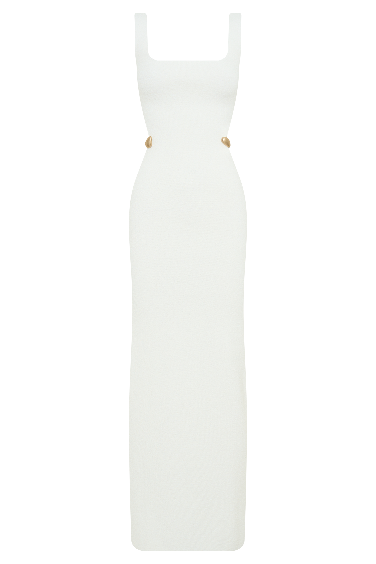 Alysanne Cut Out Knit Maxi Dress - White #8