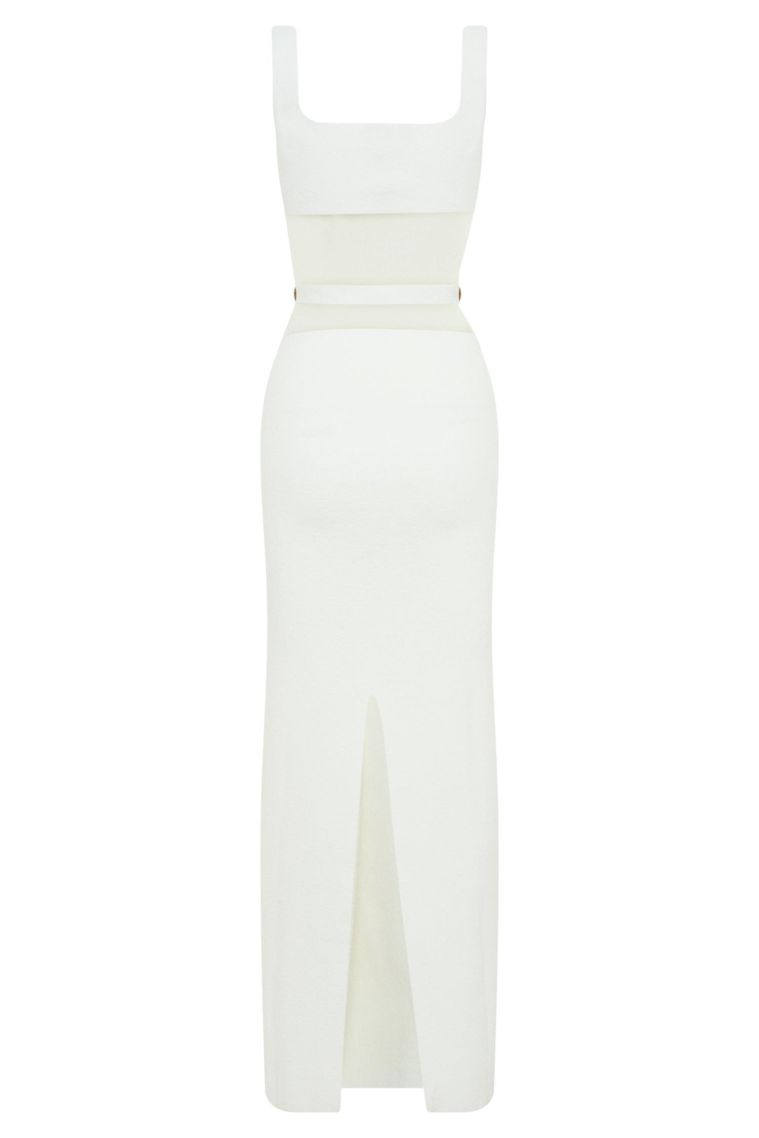 Alysanne Cut Out Knit Maxi Dress - White #7