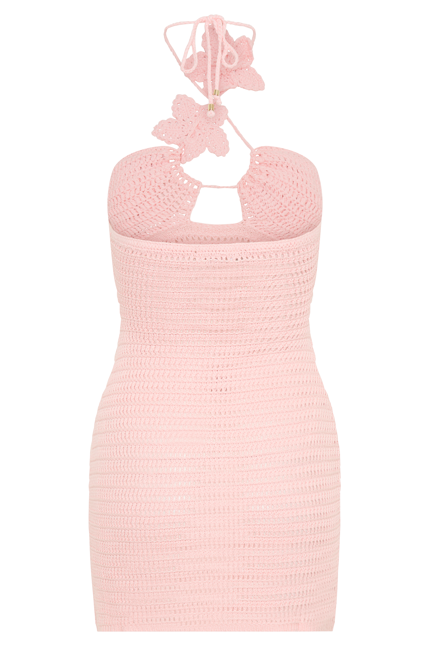 Kyla Floral Crochet Mini Dress - Pink #7