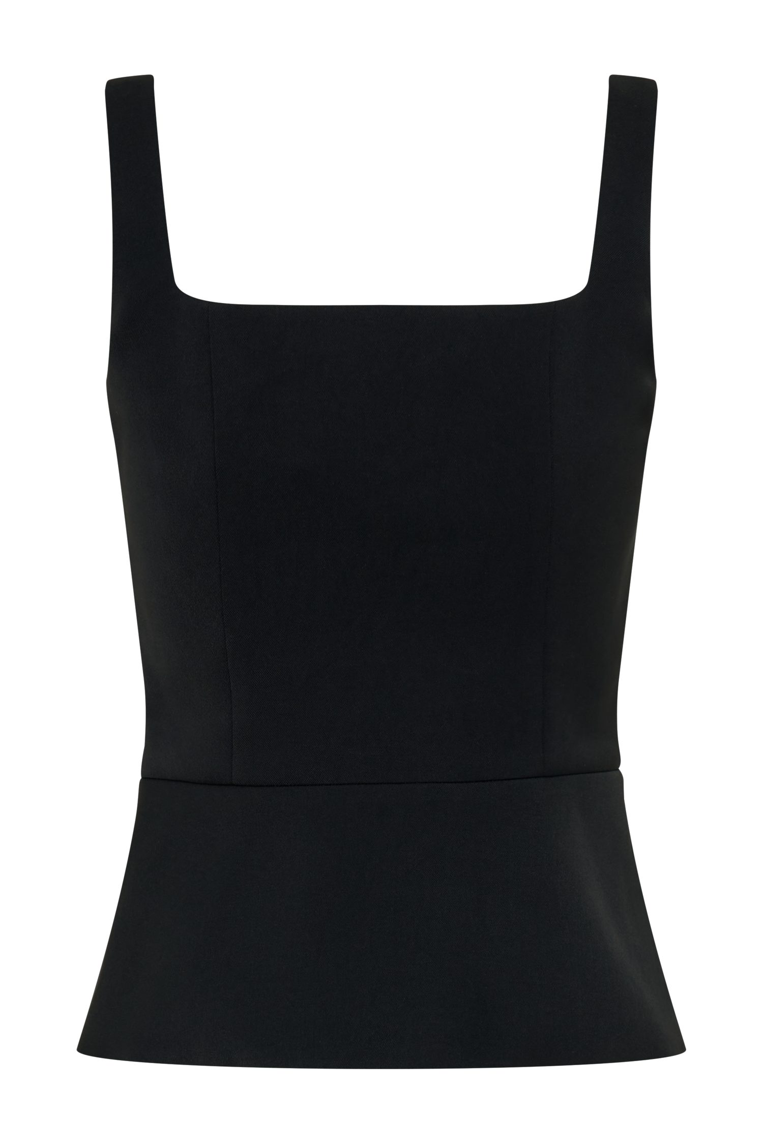 Sunny Suiting Peplum Top - Black #6