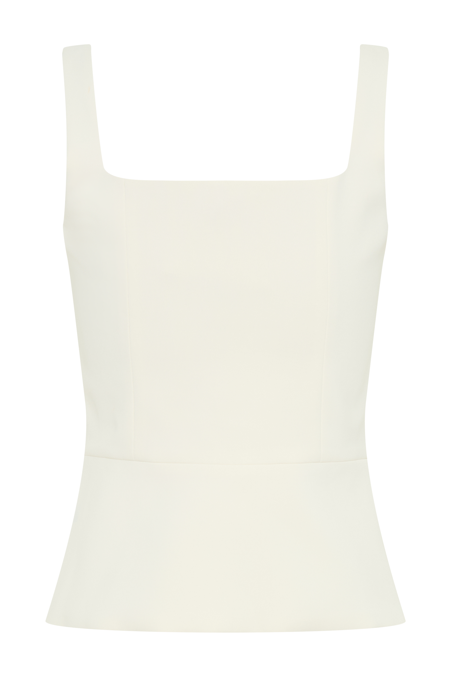 Sunny Suiting Peplum Top - Ivory #7