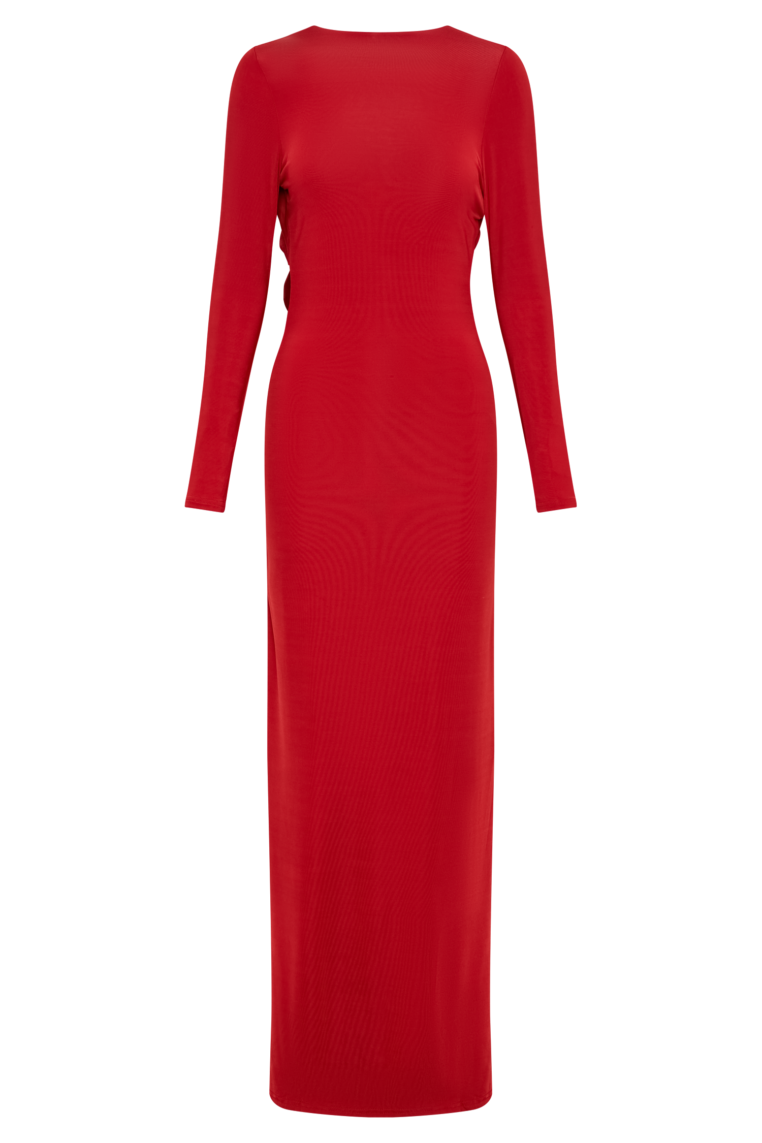 Bennett Slinky Long Sleeve Maxi Dress - Ruby #9